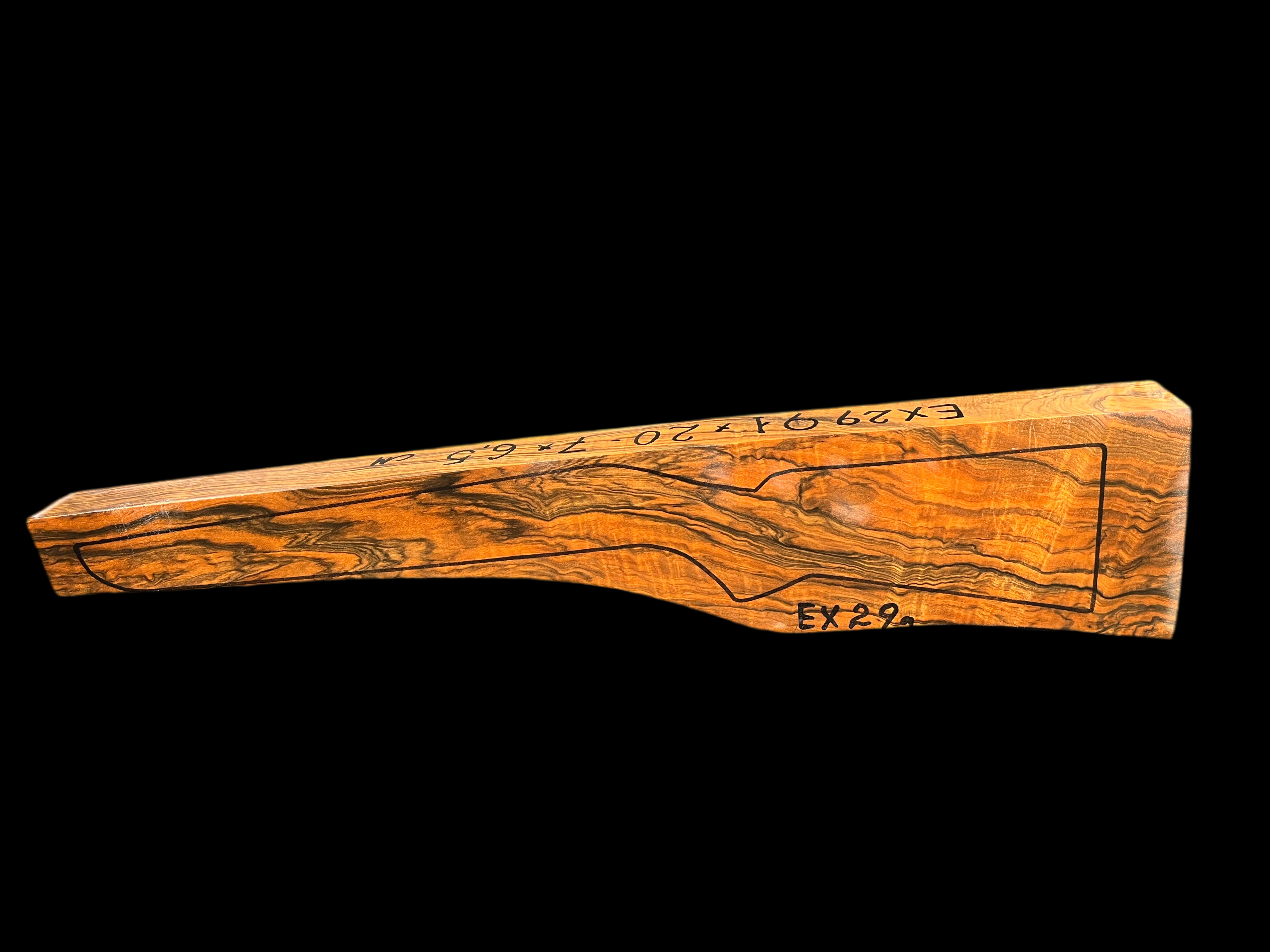 Rifle Stock Blank Turkish Walnut Grade Exhibition EX29