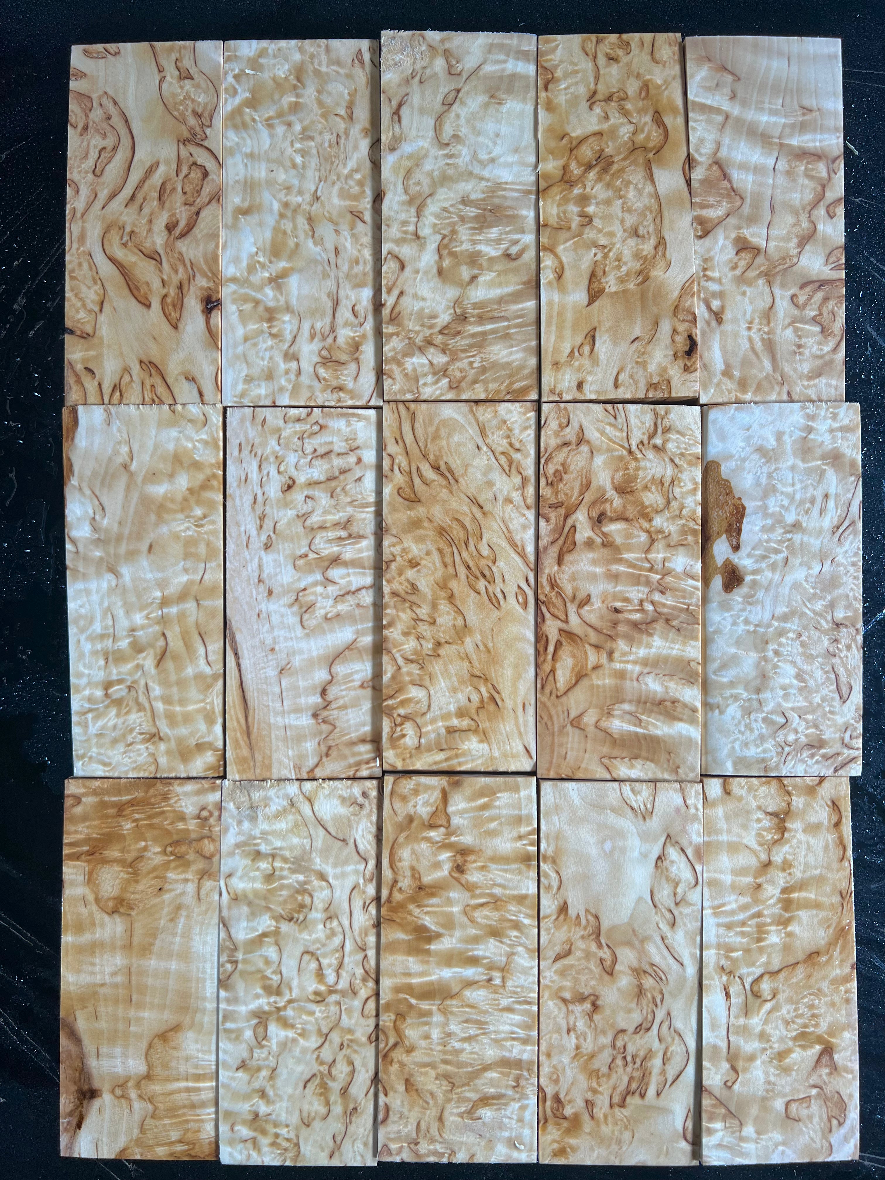Naturlig Valbjørk Masurbjørk Extra stor ca. 40x50x120mm