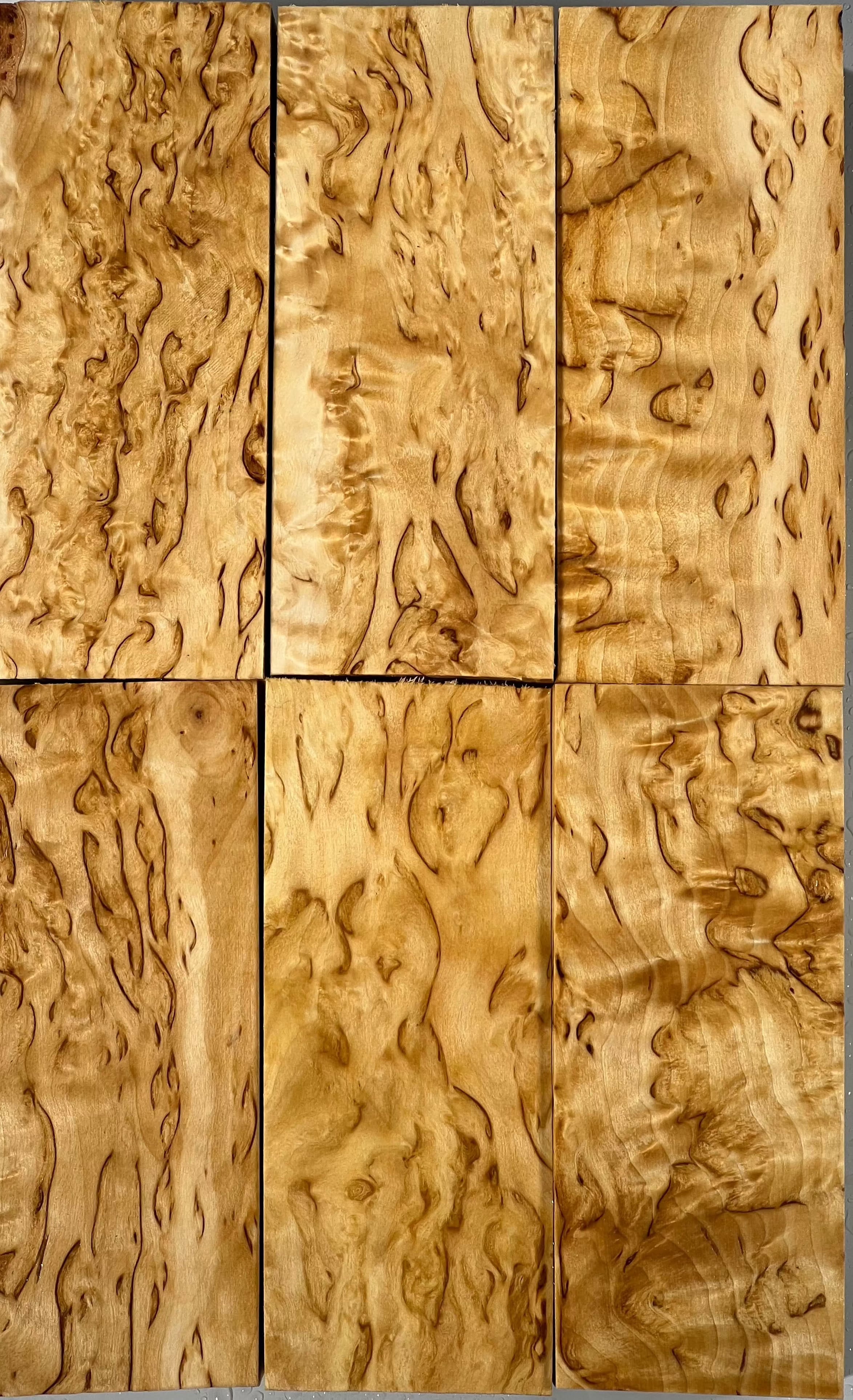 Naturlig Valbjørk Masurbjørk Stor ca. 30x50x120mm