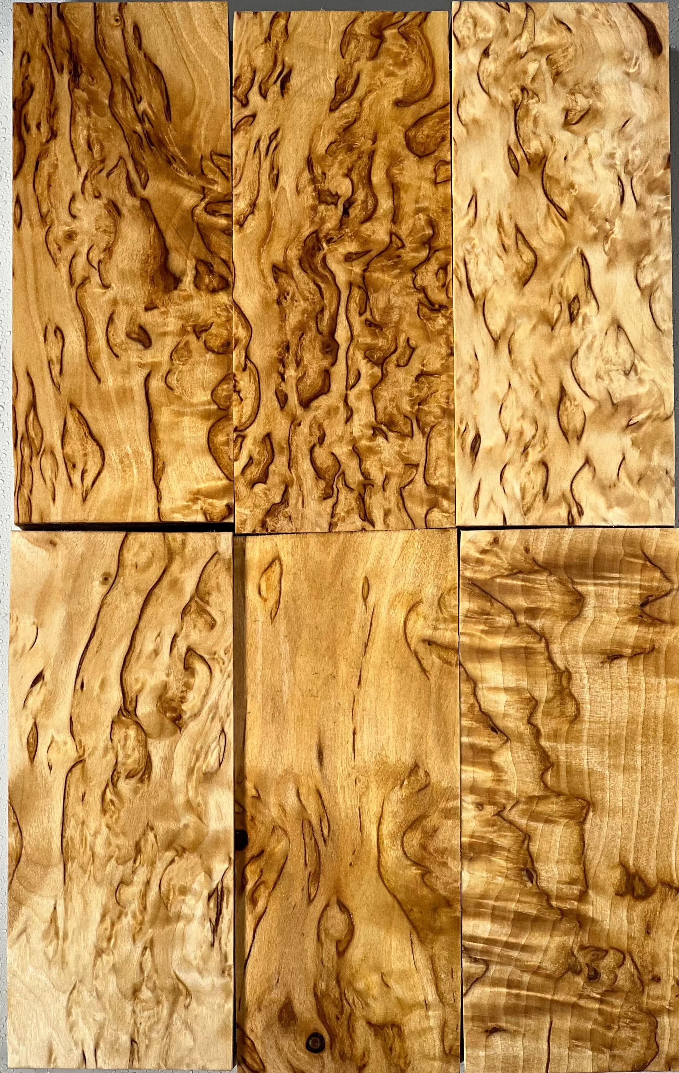 Naturlig Valbjørk Masurbjørk Stor ca. 30x50x120mm