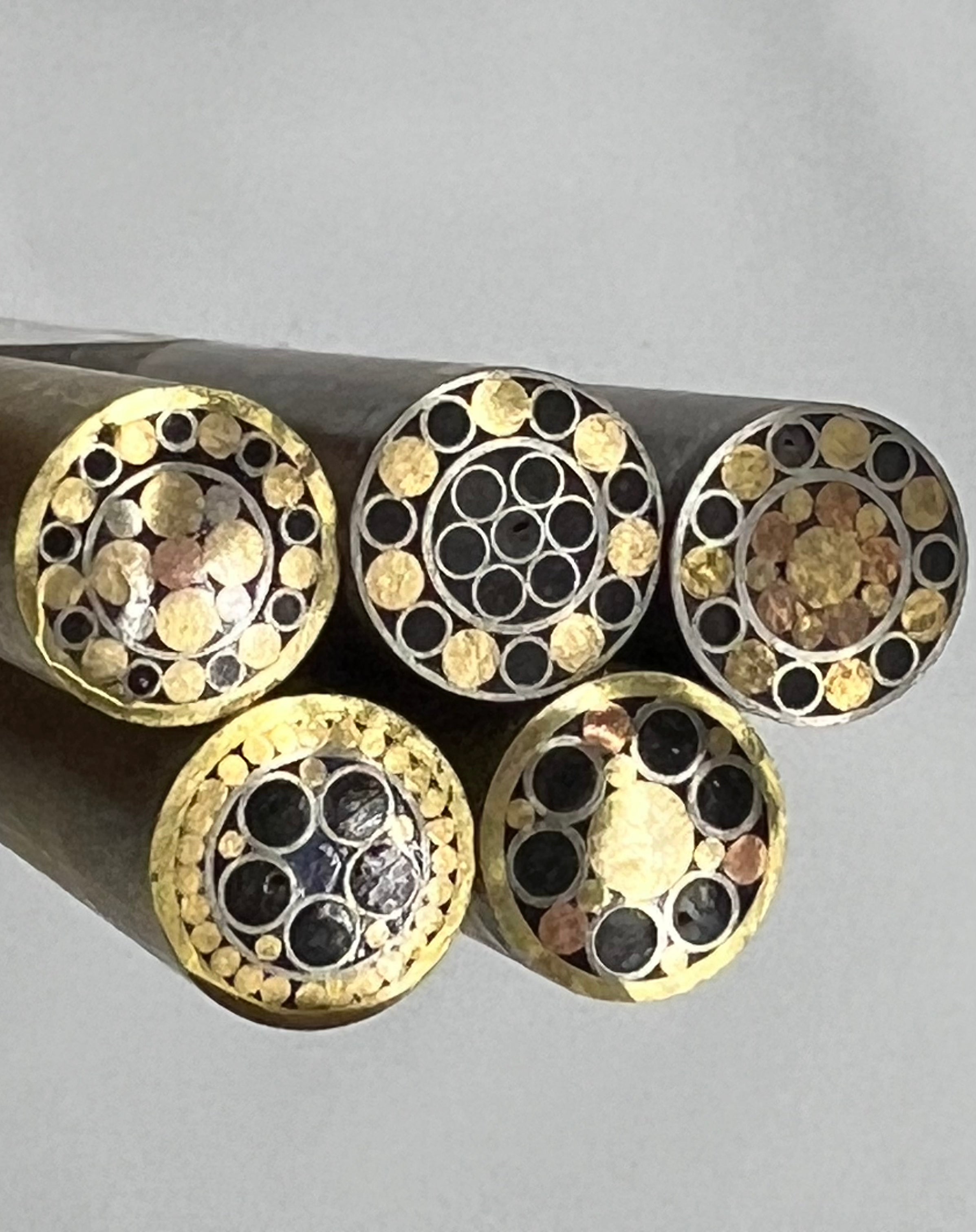 Mosaic pin 9.5mm Shaft decoration