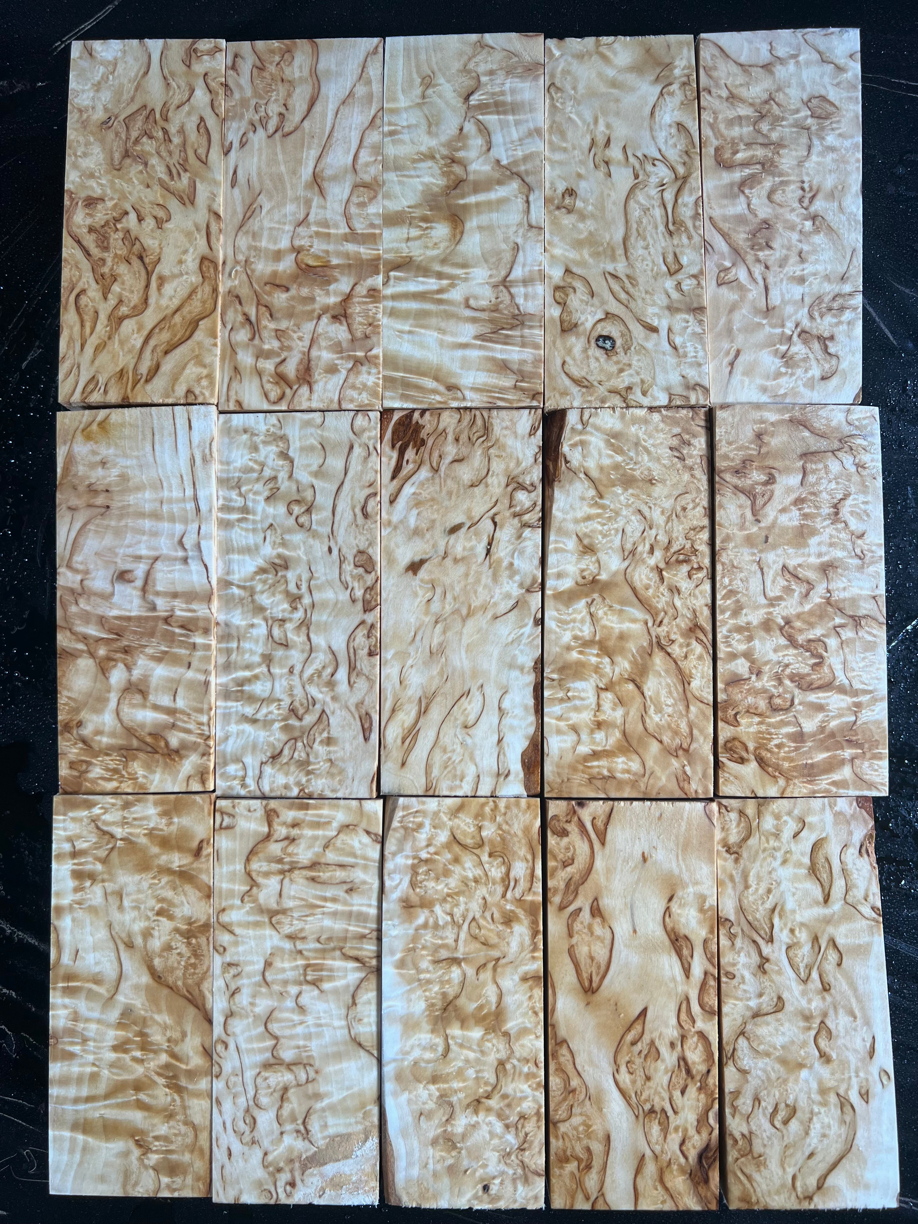 Naturlig Valbjørk Masurbjørk Extra stor ca. 40x50x120mm