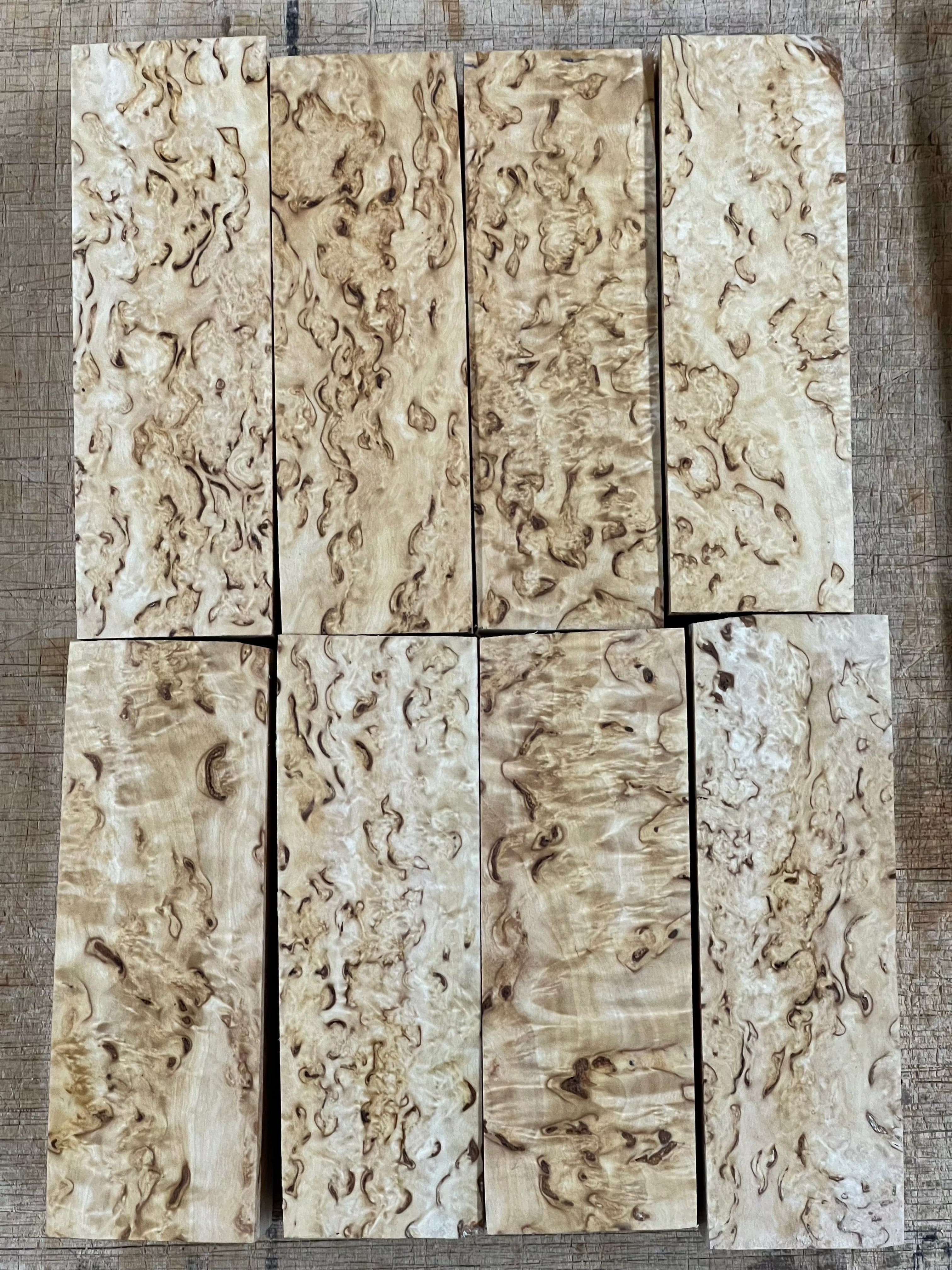 Natural Valbjørk Masurbjørk approx. 30x40x120