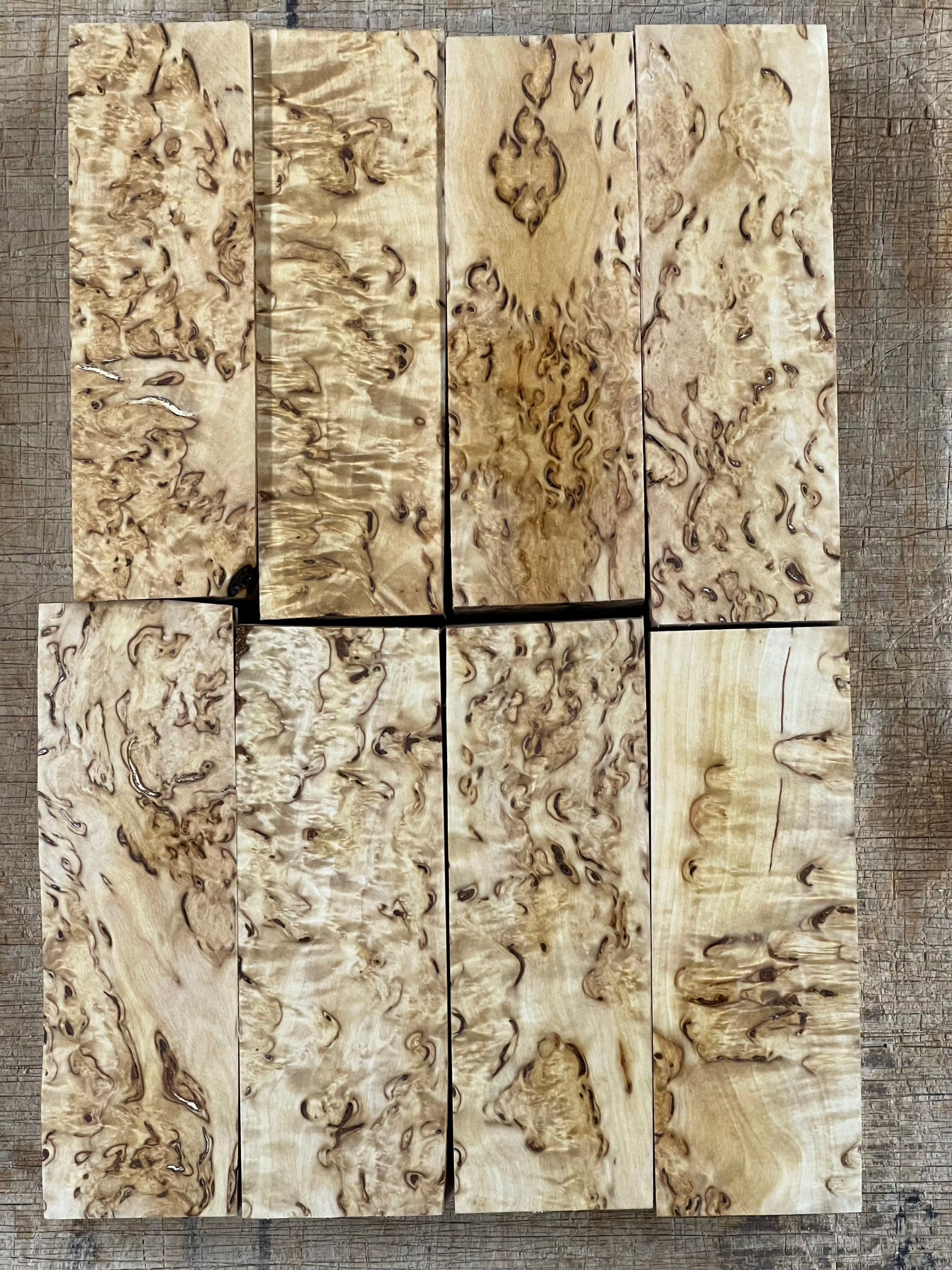 Natural Valbjørk Masurbjørk approx. 30x40x120