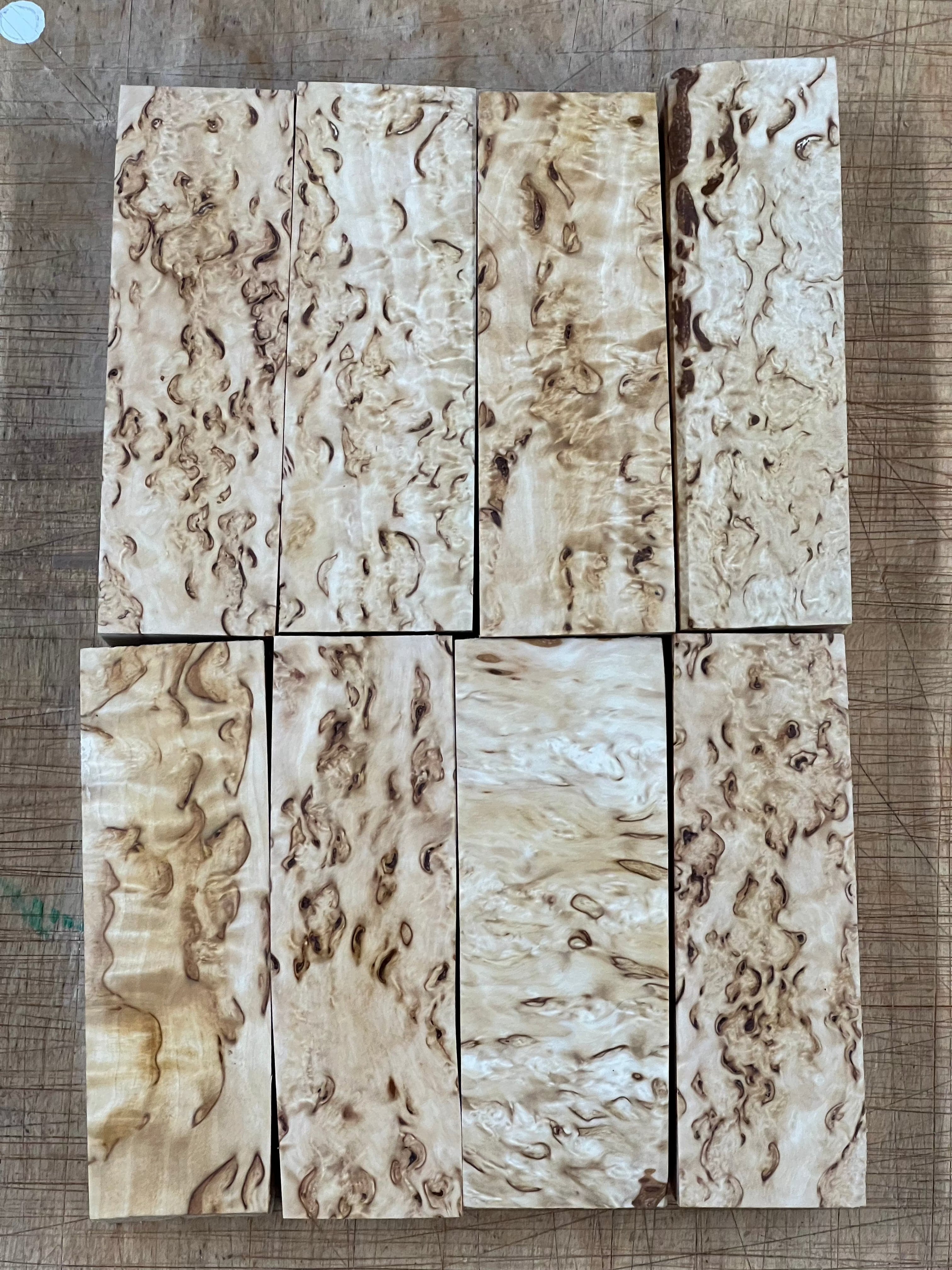 Natural Valbjørk Masurbjørk approx. 30x40x120