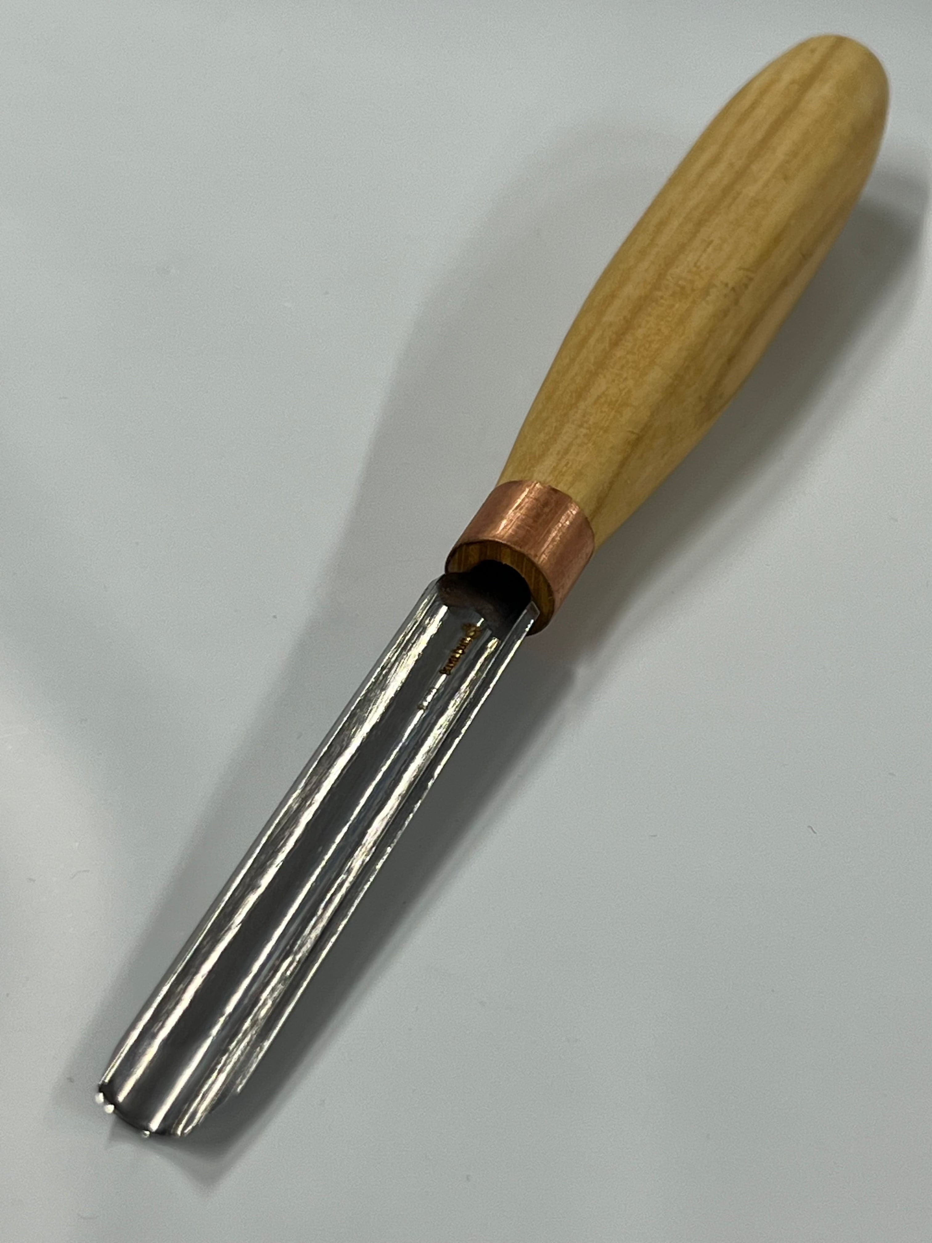 Träsniderijärn 80x10mm rak rundad mejsel K9/10