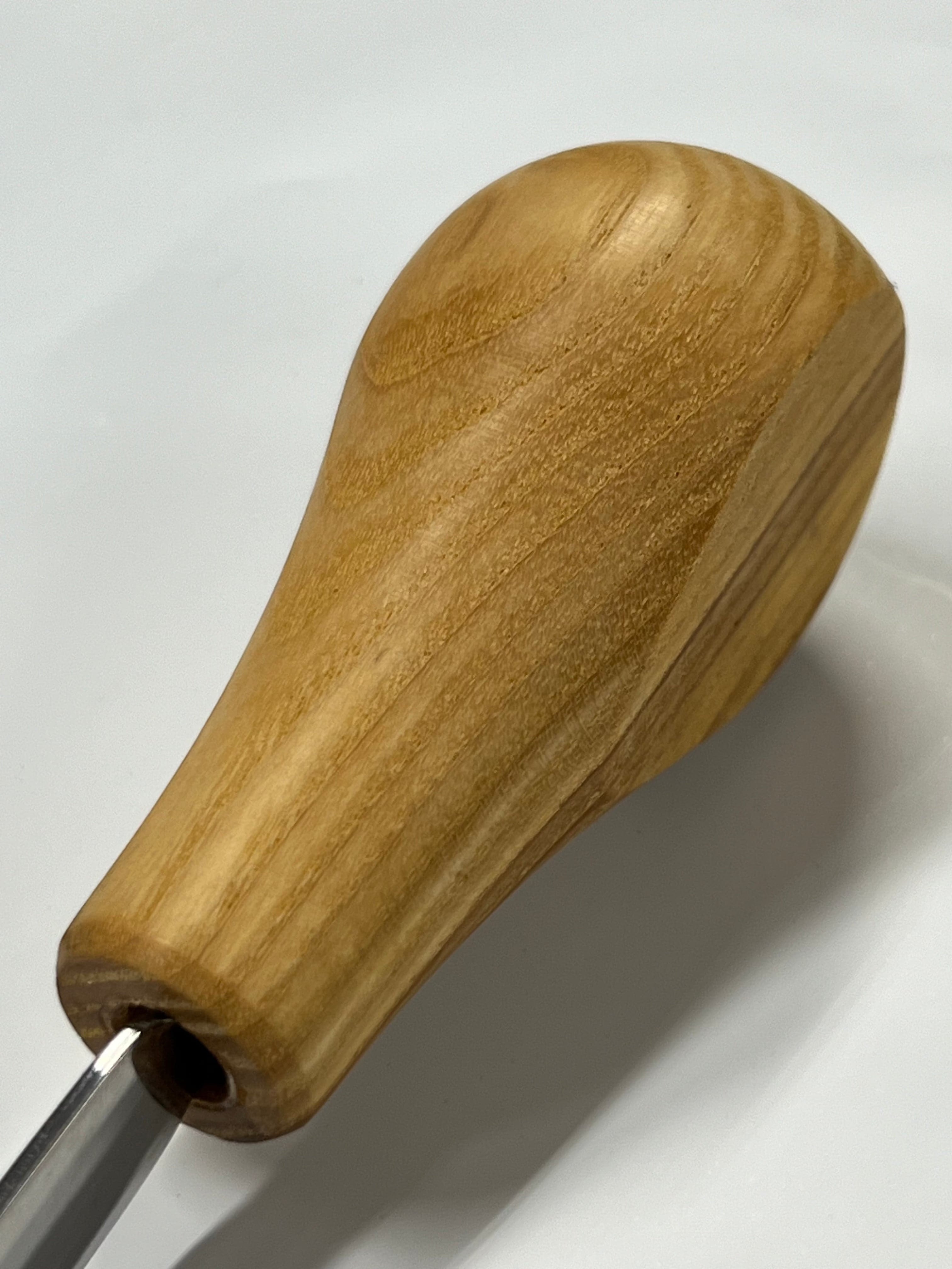 Wood carving iron 75x12mm straight rounded chisel P5/12 w/ball handle