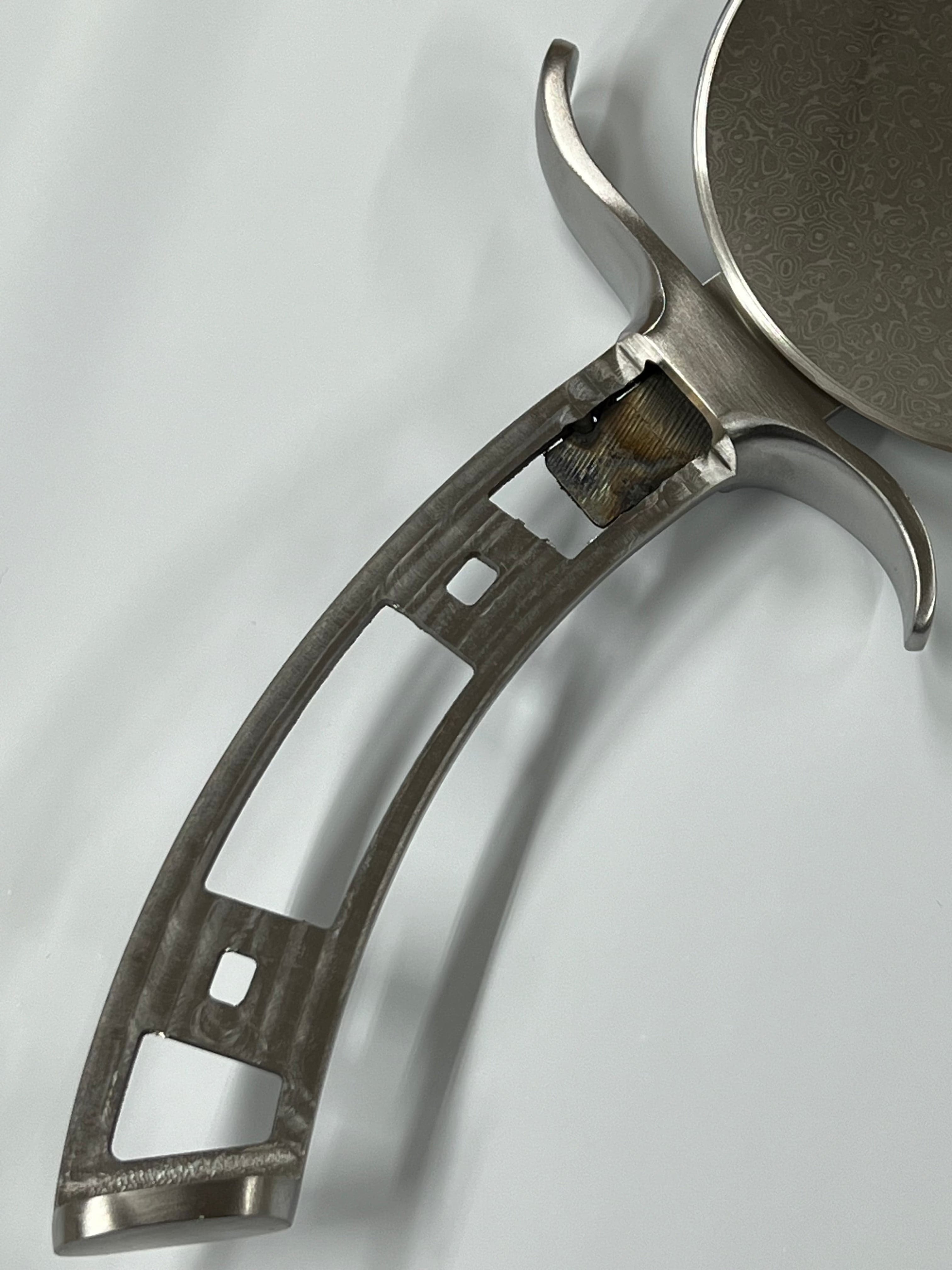 Pizza wheel - VG10 Damask Fulltang w/front and rear hub