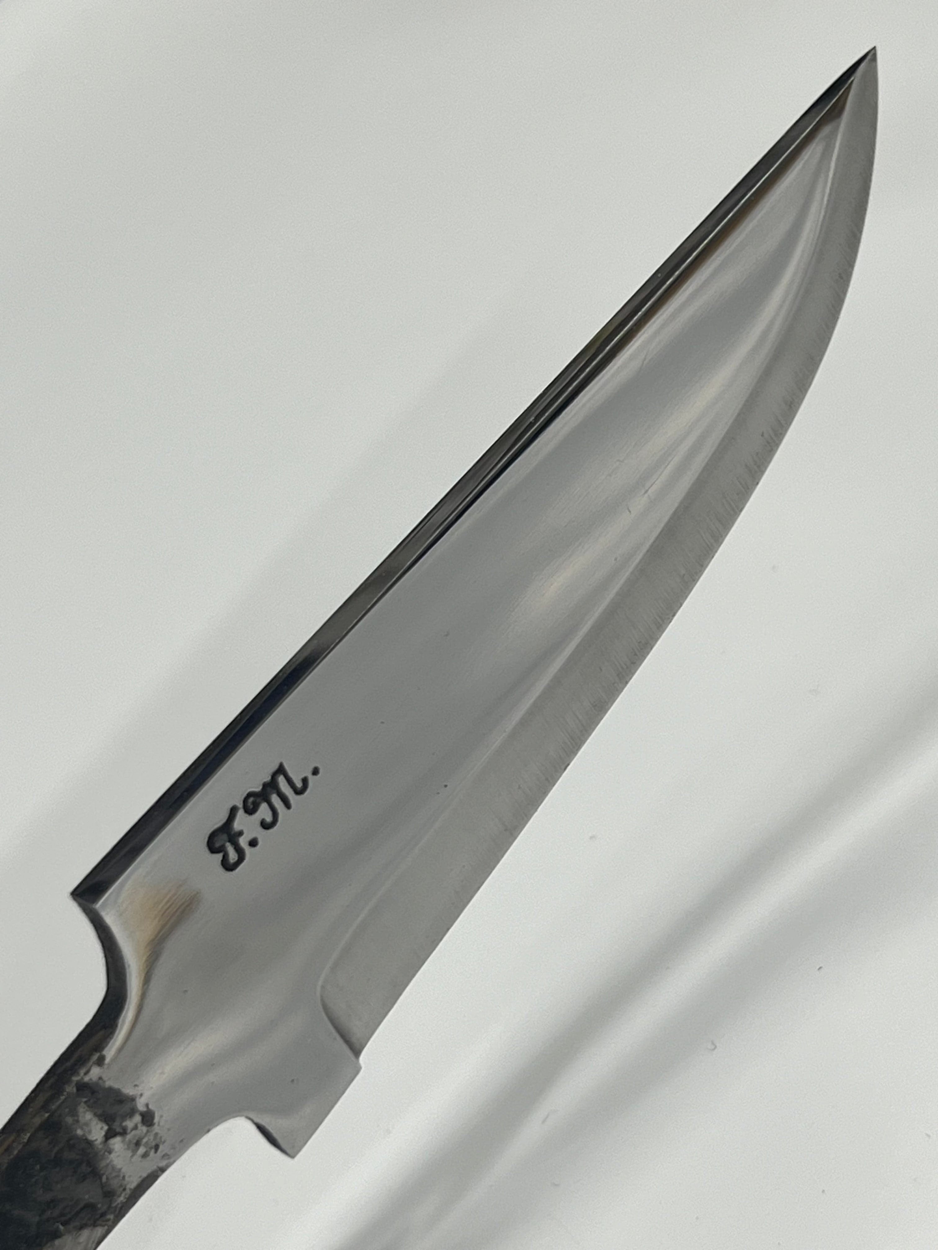 Handsmidet knivblad Frode Misund 95mm