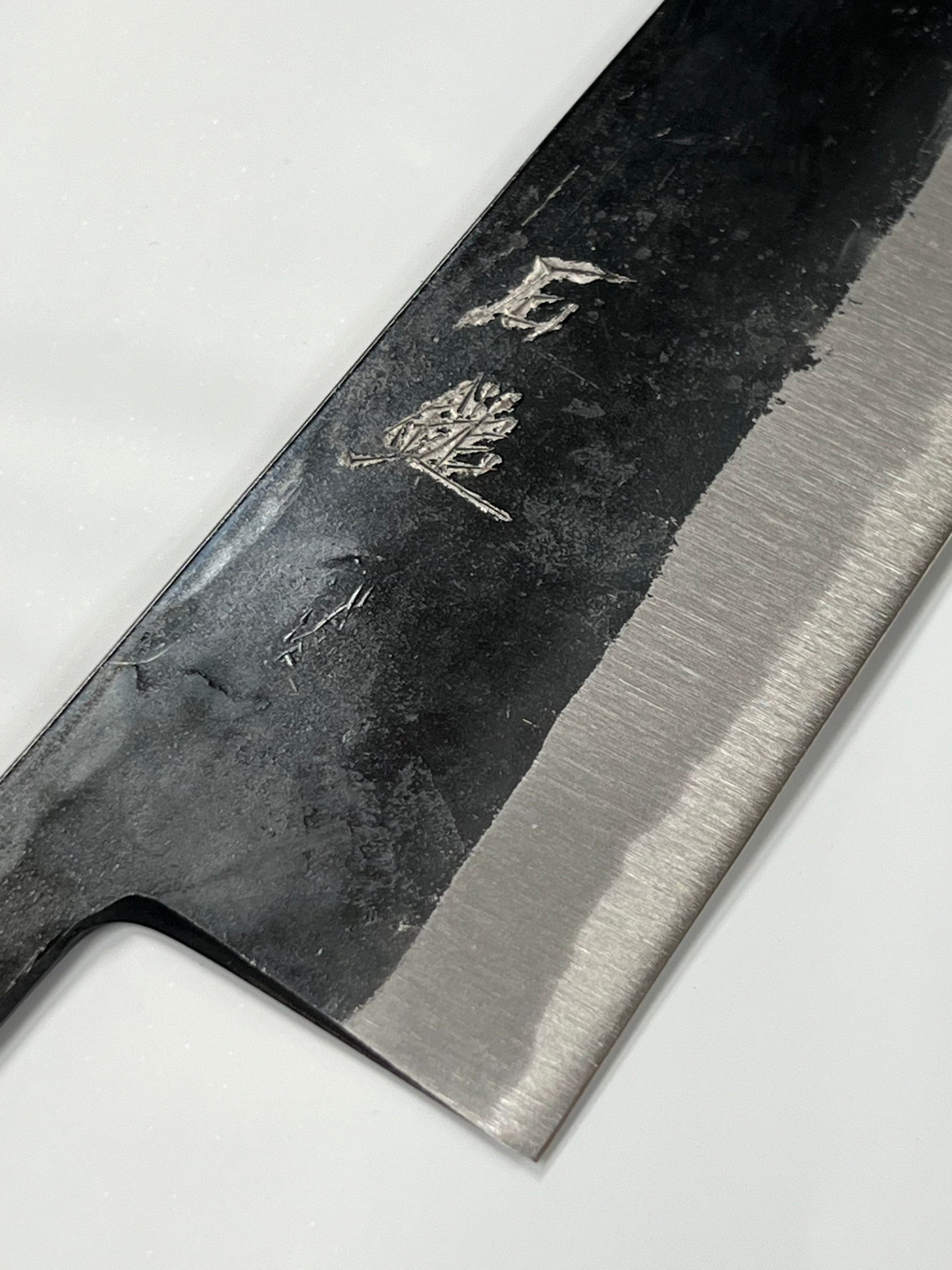 Kurouchi Gyuto 240 Blue 2 Japanese hand-forged knife blade