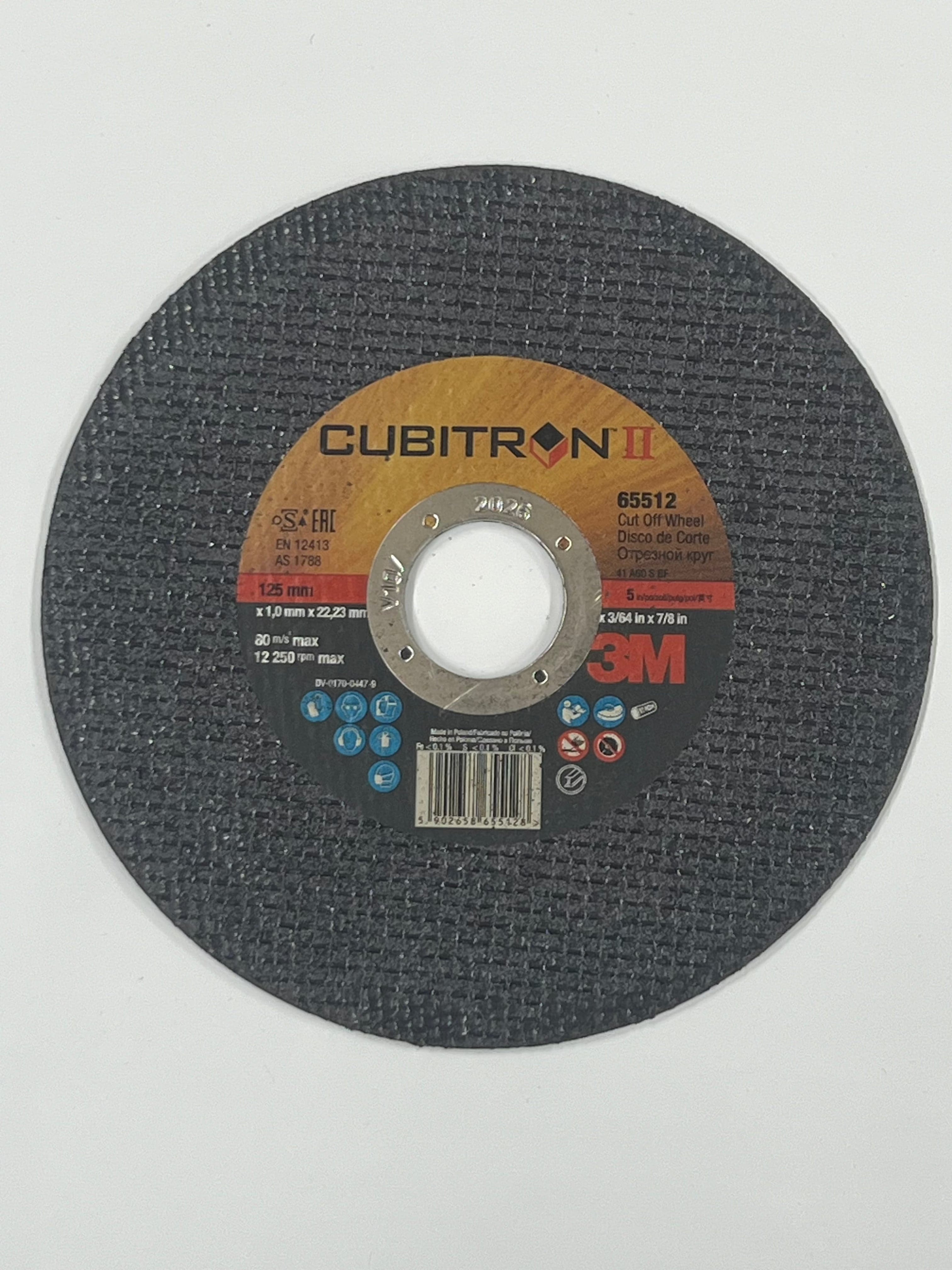 3M Cubitron II cutting disc 125x1x22.2mm