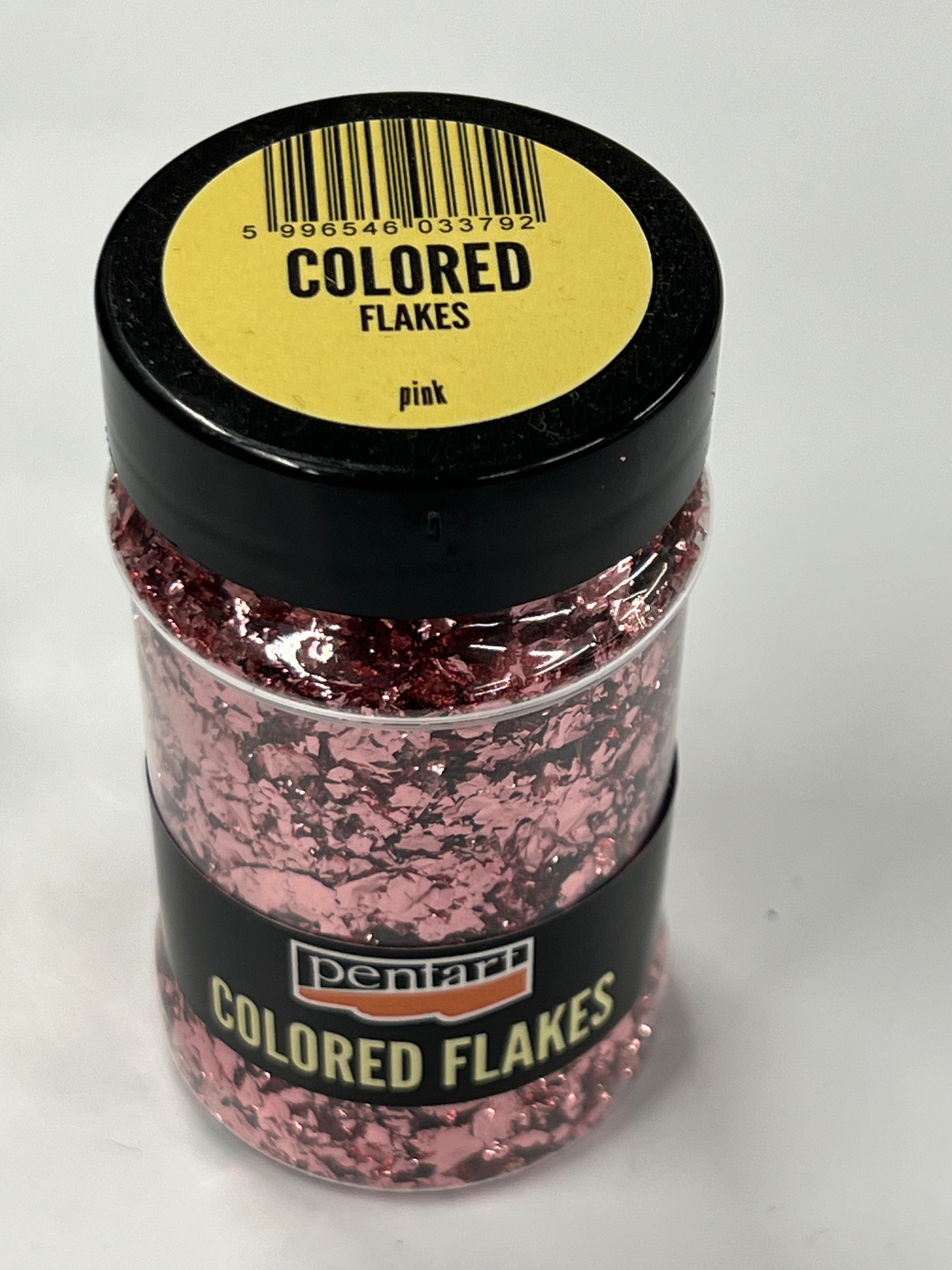 Epoxiglitterfärgade flingor