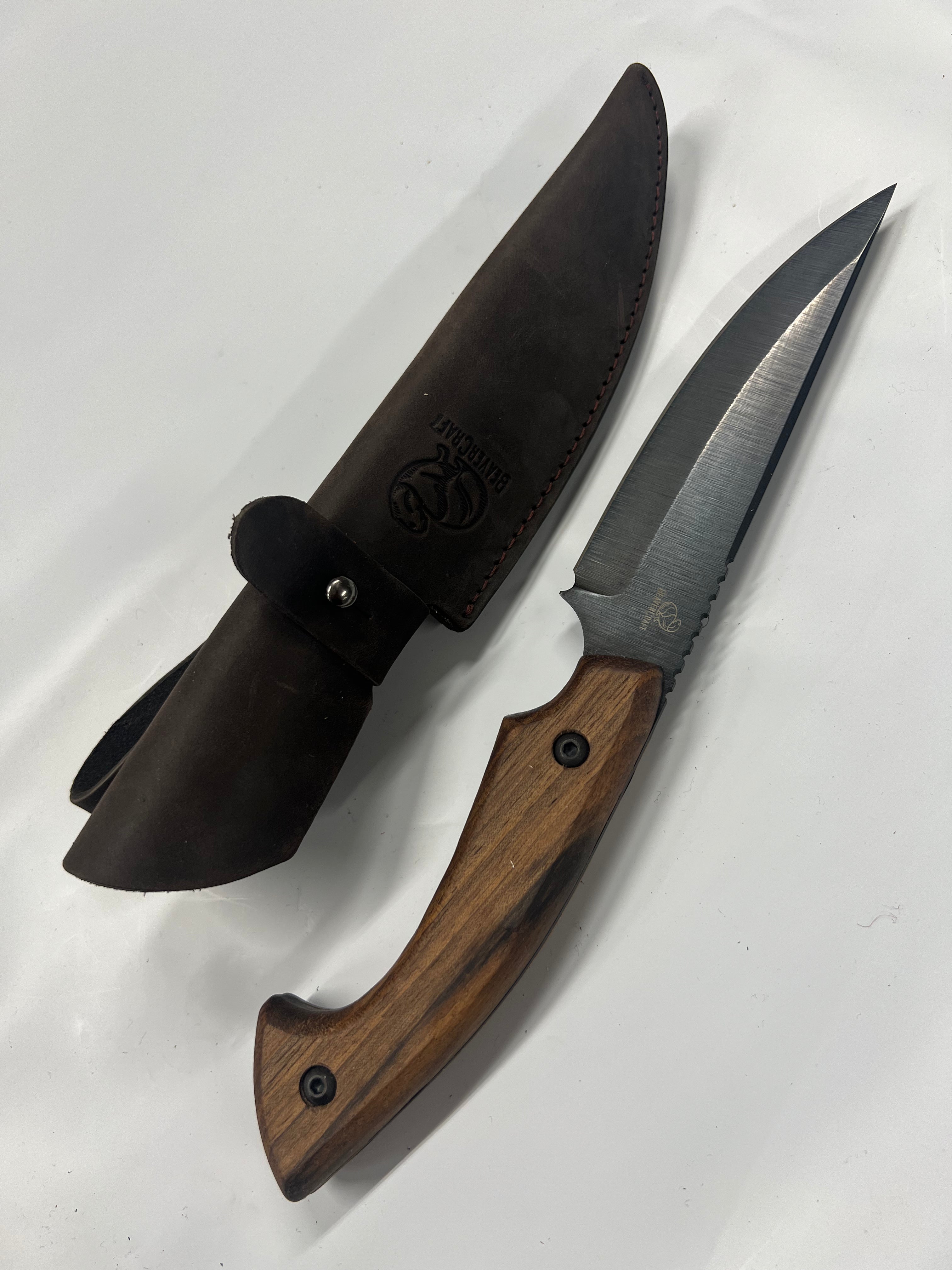 Ukrainian Hunting Knife HGK6 with leather sheath
