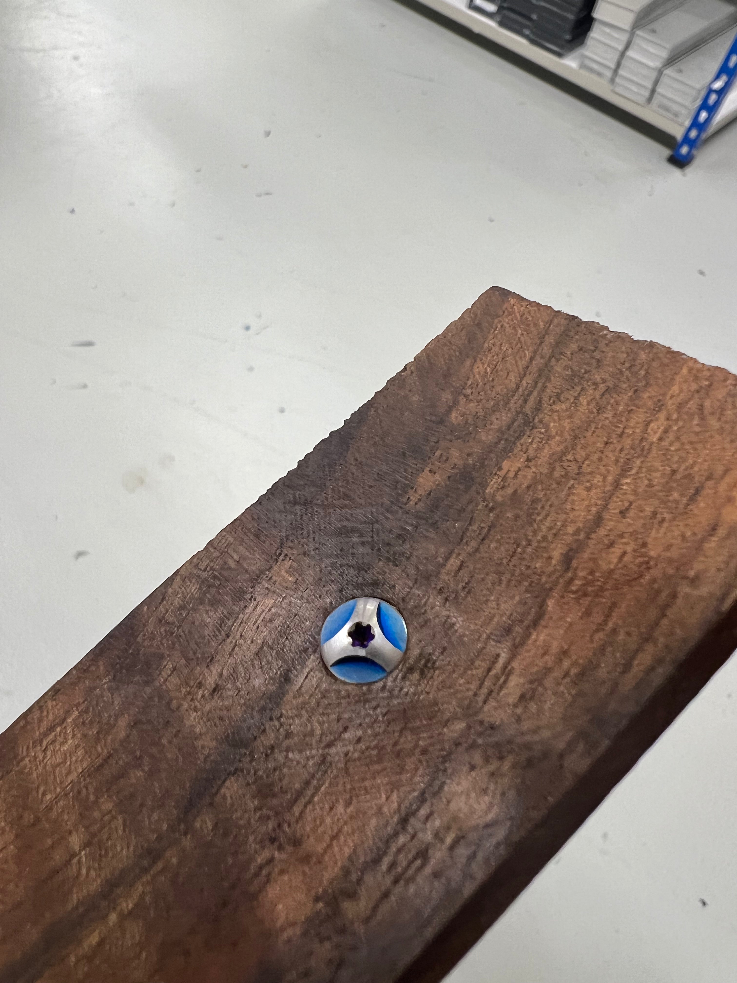 Skrue til skaft - Frest blå skrue