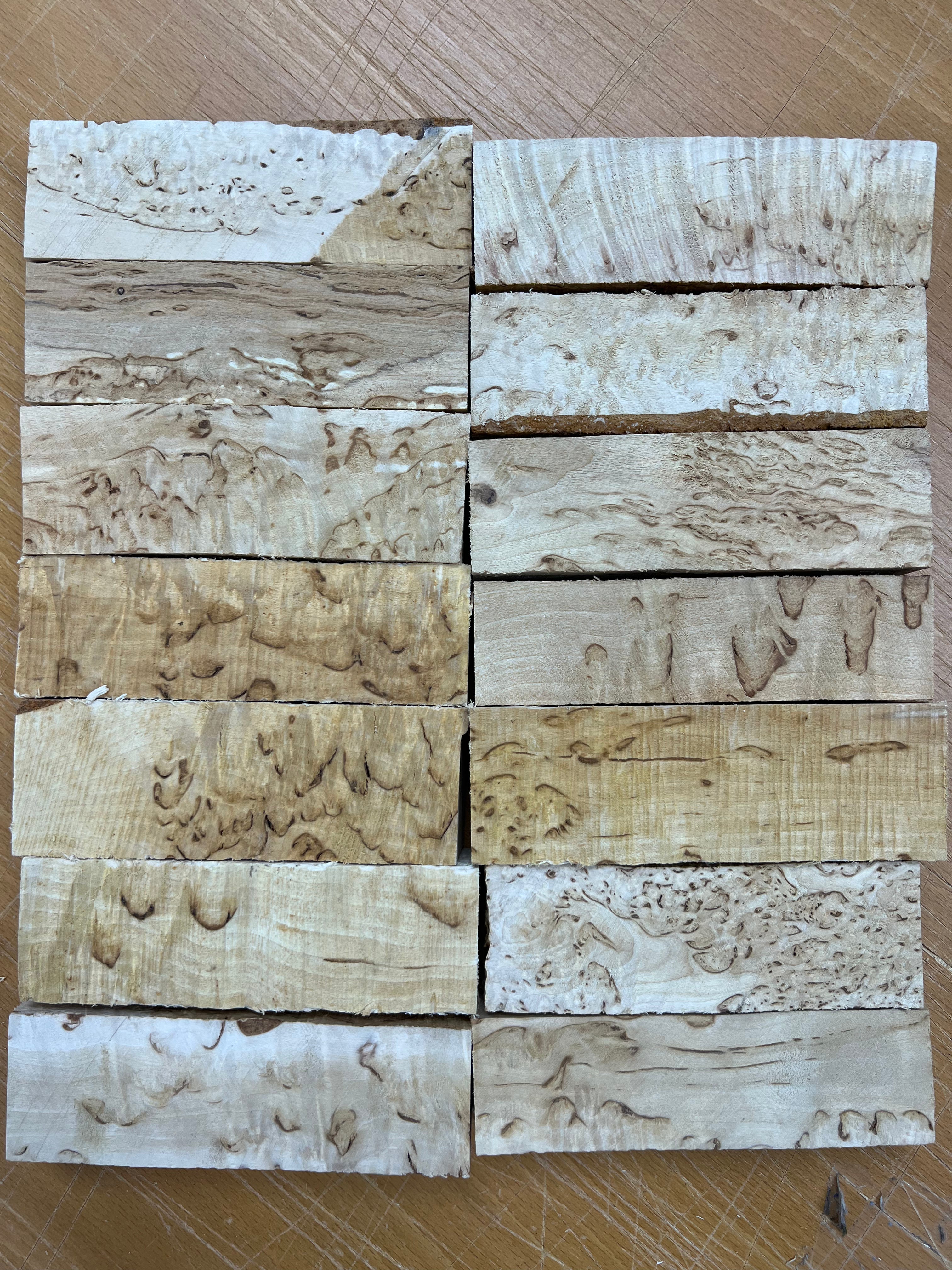 Standard Naturlig Valbjørk Masurbjørk MBS ca. 30x40x125