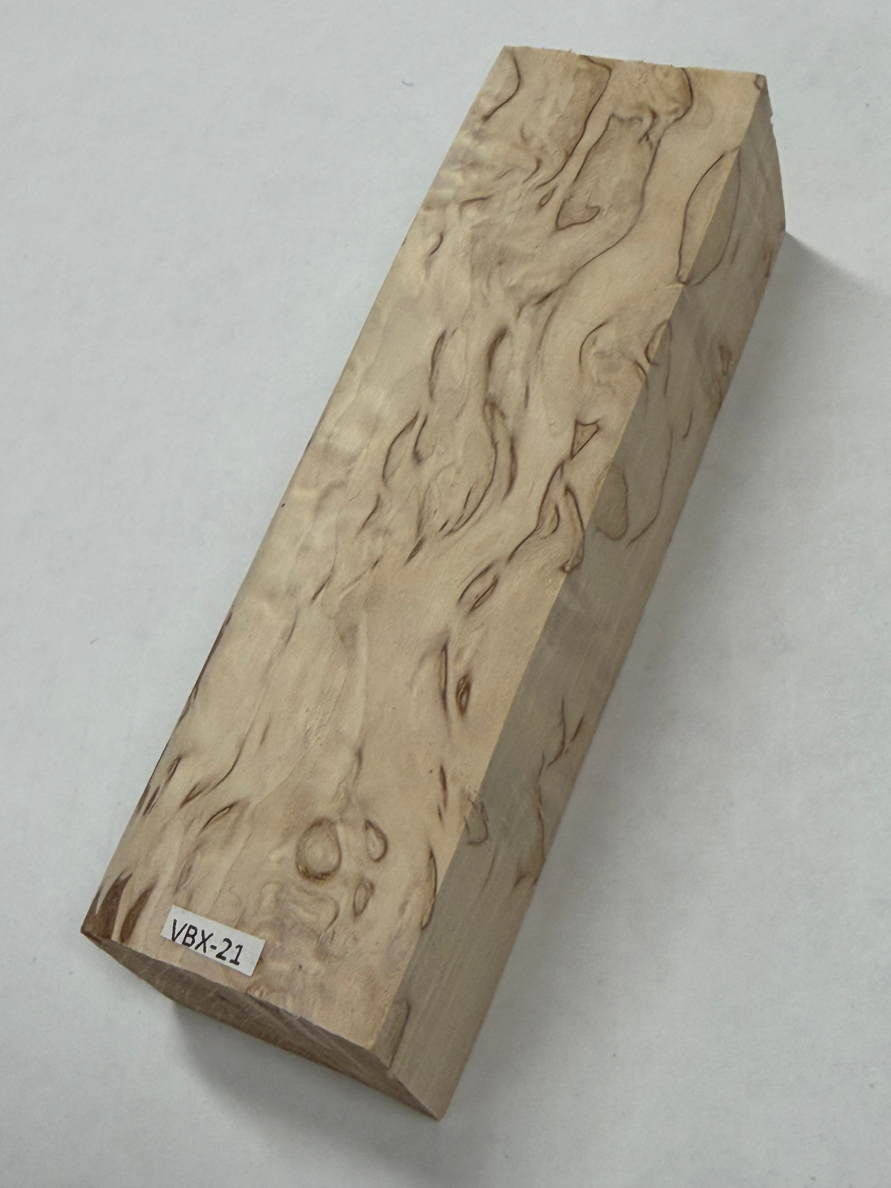 Valbjørk Masur birch VBX-21; 26x37x120mm