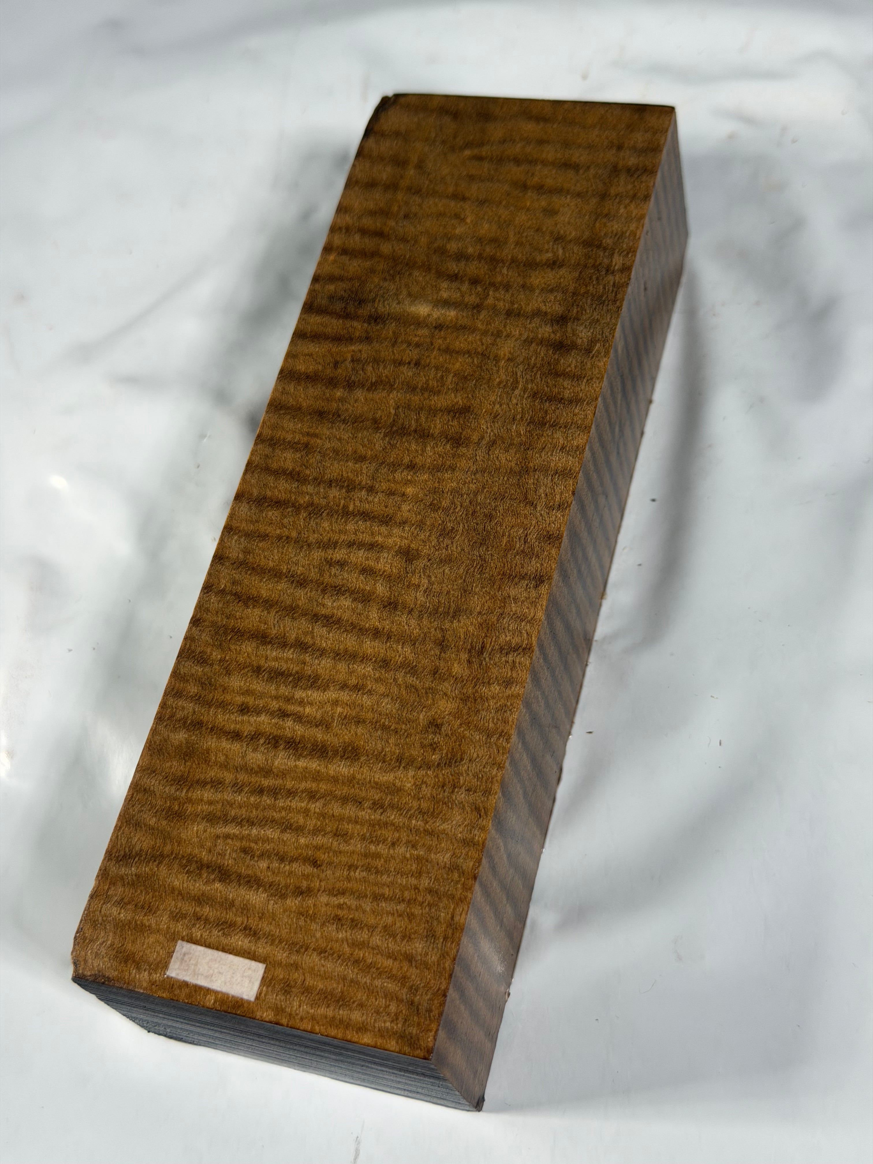 Stabilized shaft blank wood and green resin block B-72