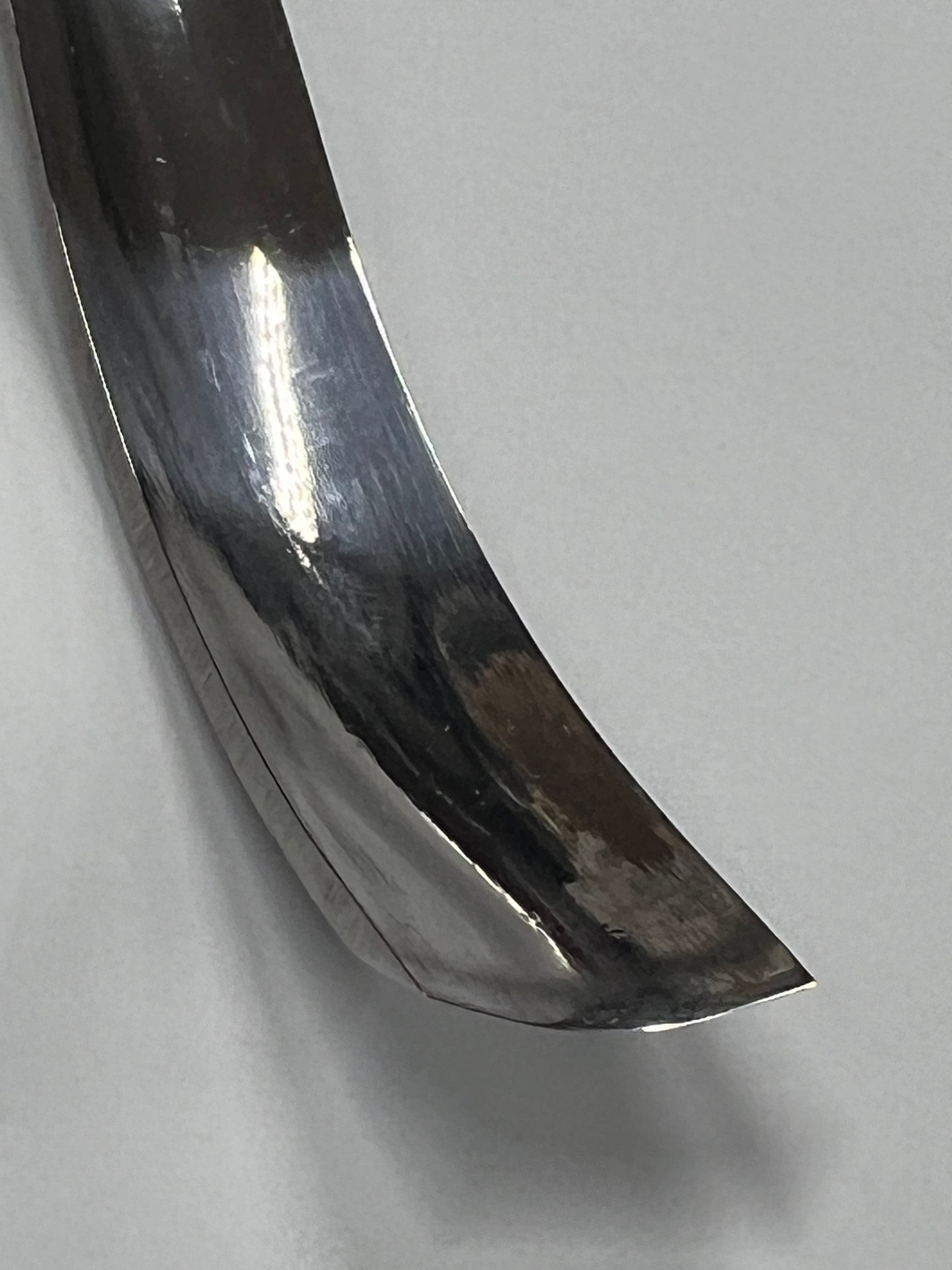 Wood carving iron 130x20mm bent hollowing iron