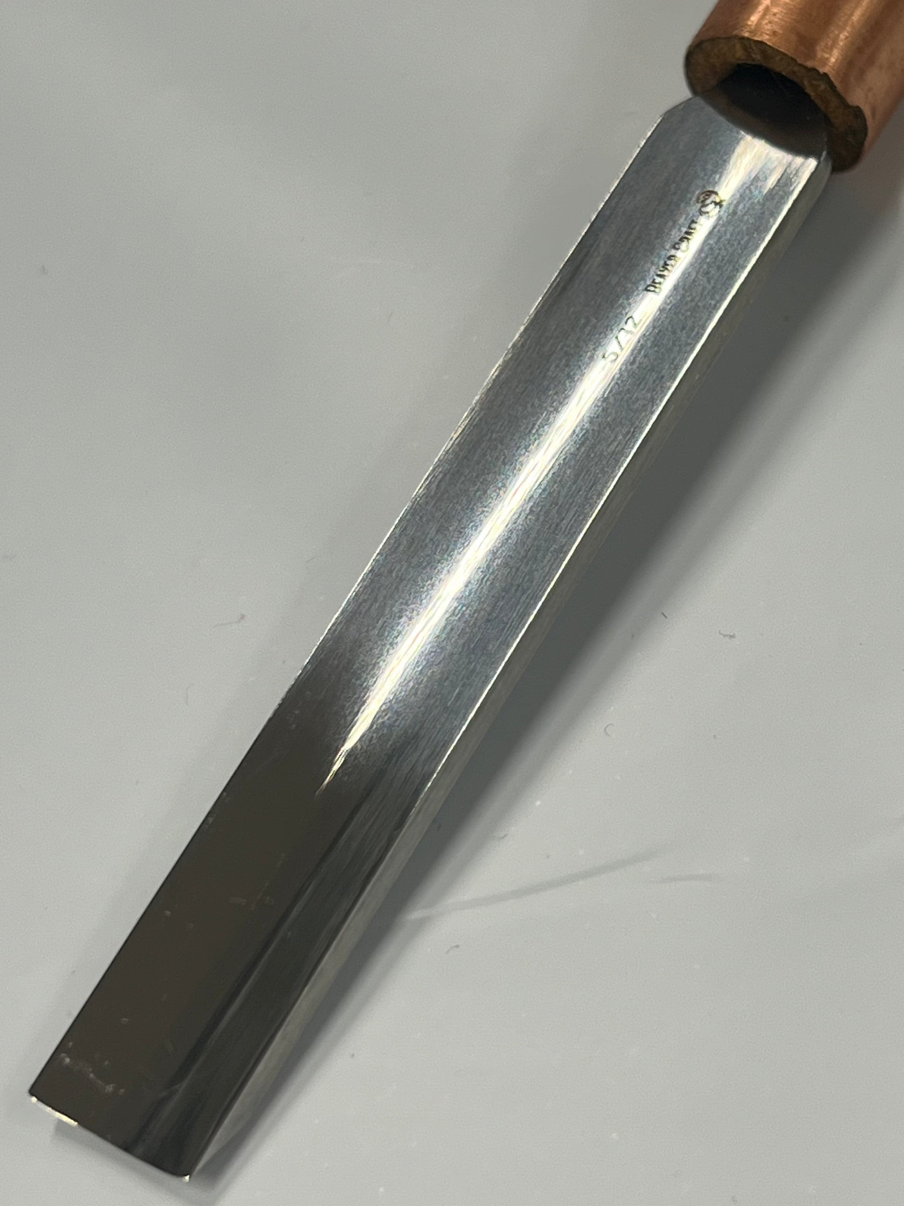 Wood carving iron 80x12mm straight rounded chisel K5/12