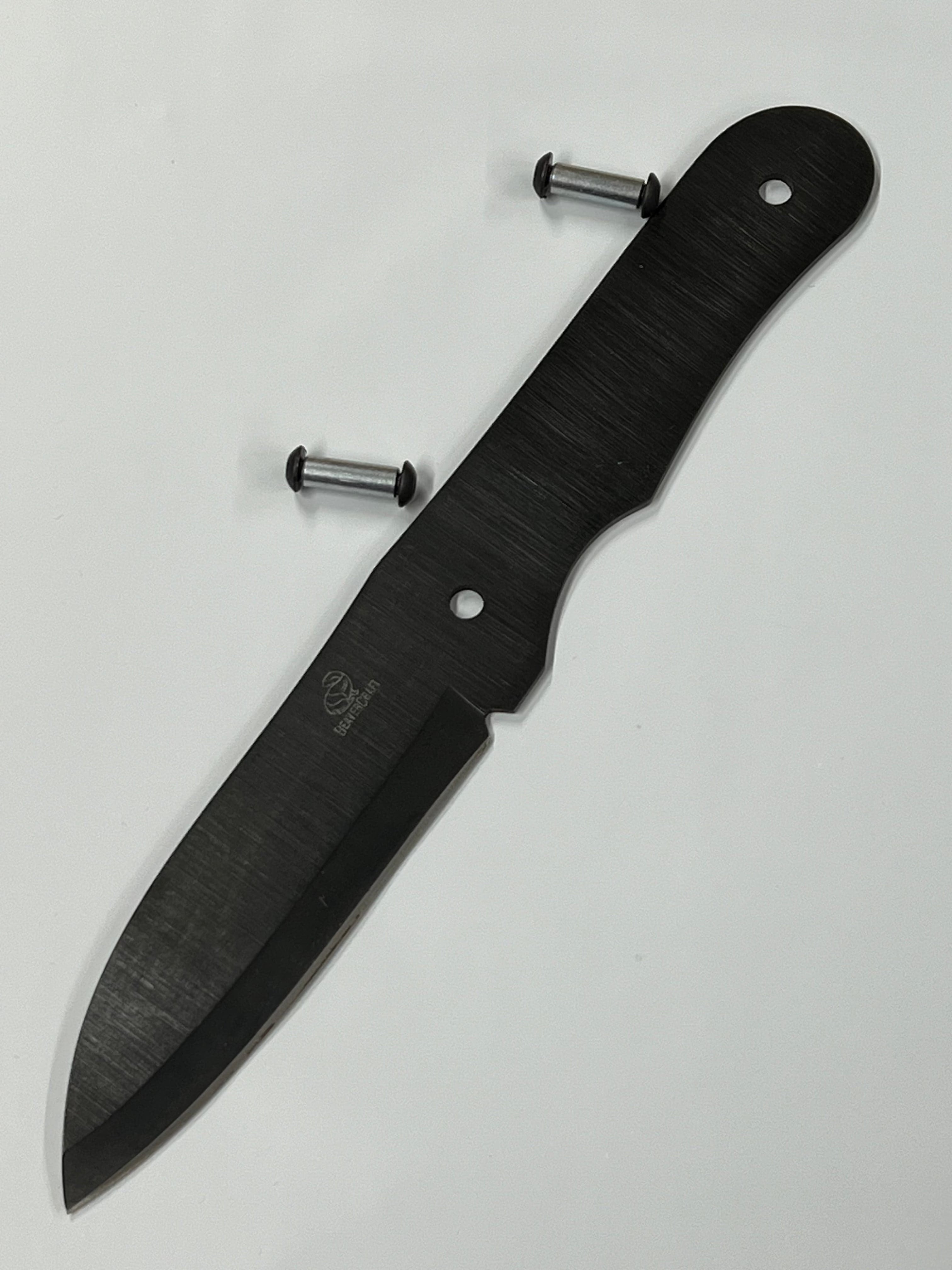BSH5 Bushcraft knife blade with screws