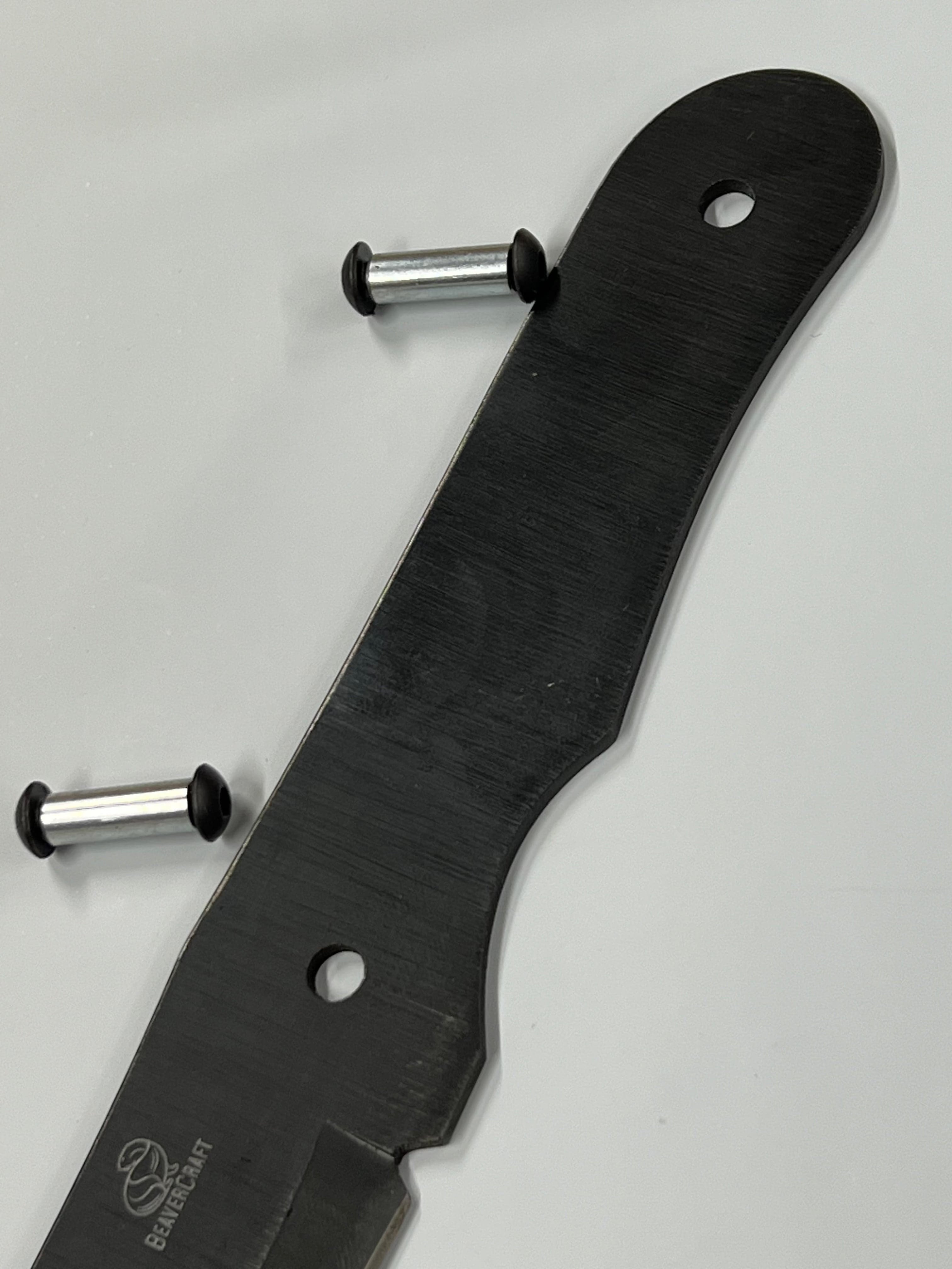 BSH5 Bushcraft knife blade with screws