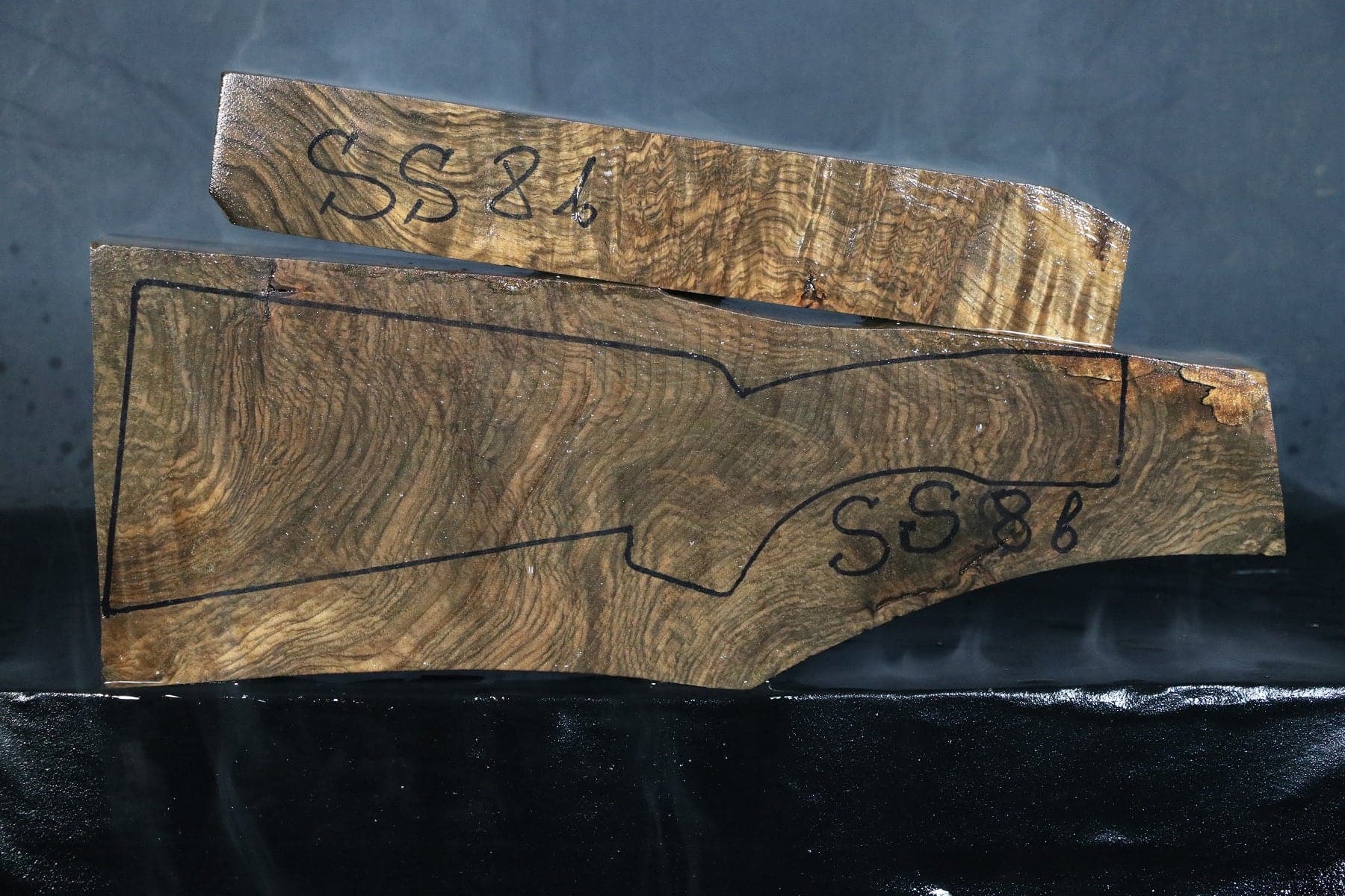 Shotgun Stock Blank Turkish Walnut Grade 3 SS8