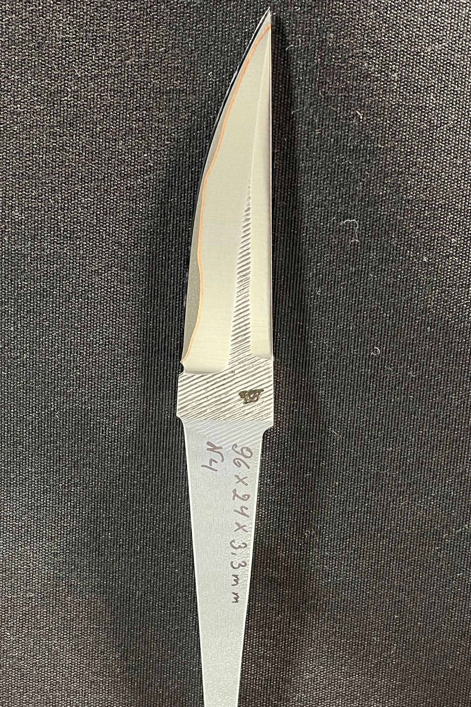 Handsmidd laminerad knivblad - Koppar San Mai - Vladyslav Chulan VCSM Nr 4