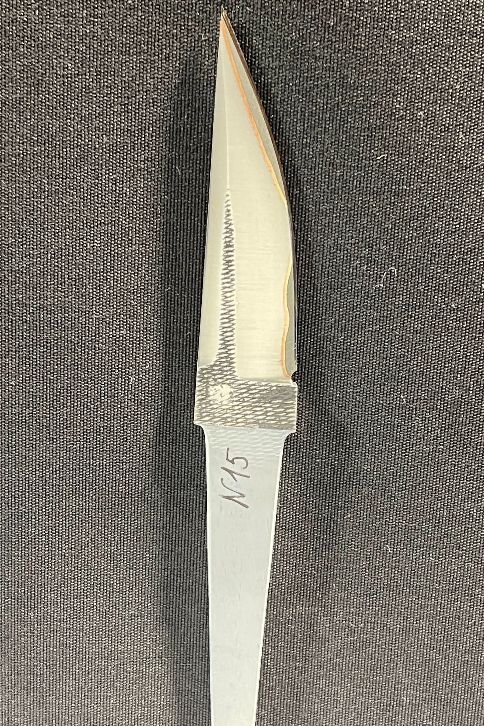 Handsmidd laminerad knivblad - Koppar San Mai - Vladyslav Chulan VCSM Nr 15