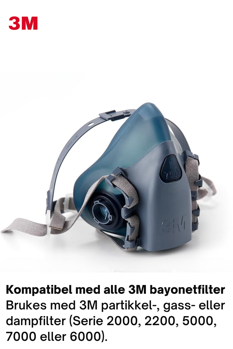 Damm-/ång-/gasmask - Halvmask 3M™ 7500