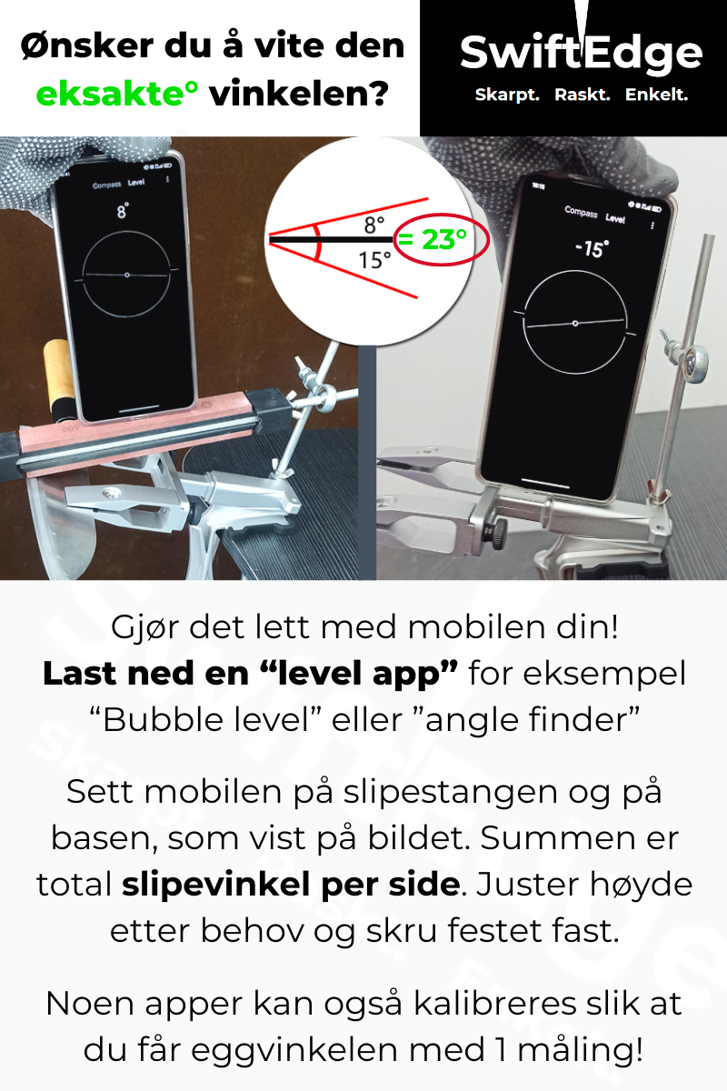 SwiftEdge Cross: Knife sharpening system with adjustable angle and diamond edge
