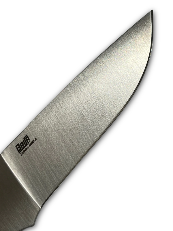 Brisa Trapper 95 Flat N690 knivblad i rostfritt stål