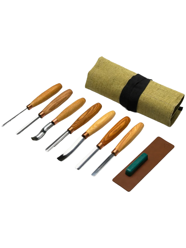 Wood carving iron set SC03 from Beaver Craft 7 irons