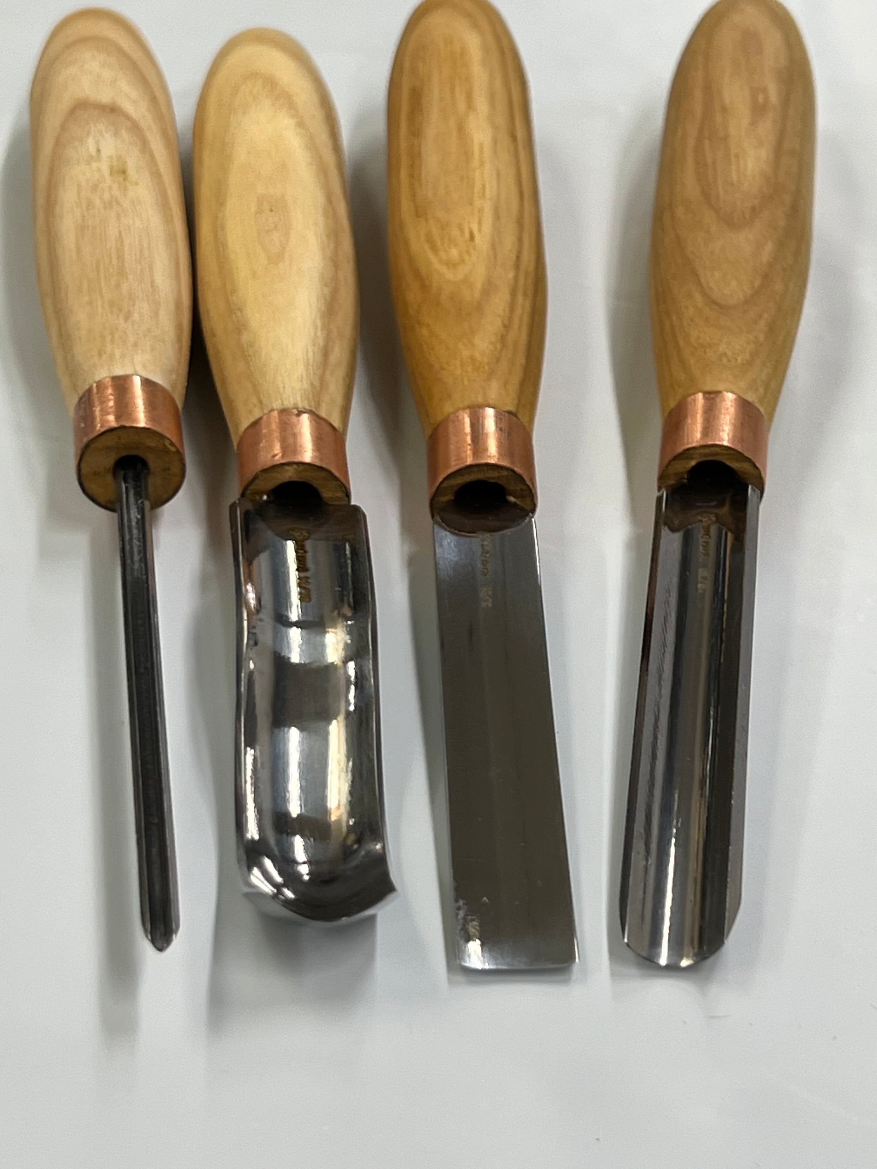Träsniderijärn-set SC01 från Beaver Craft – 4 järn