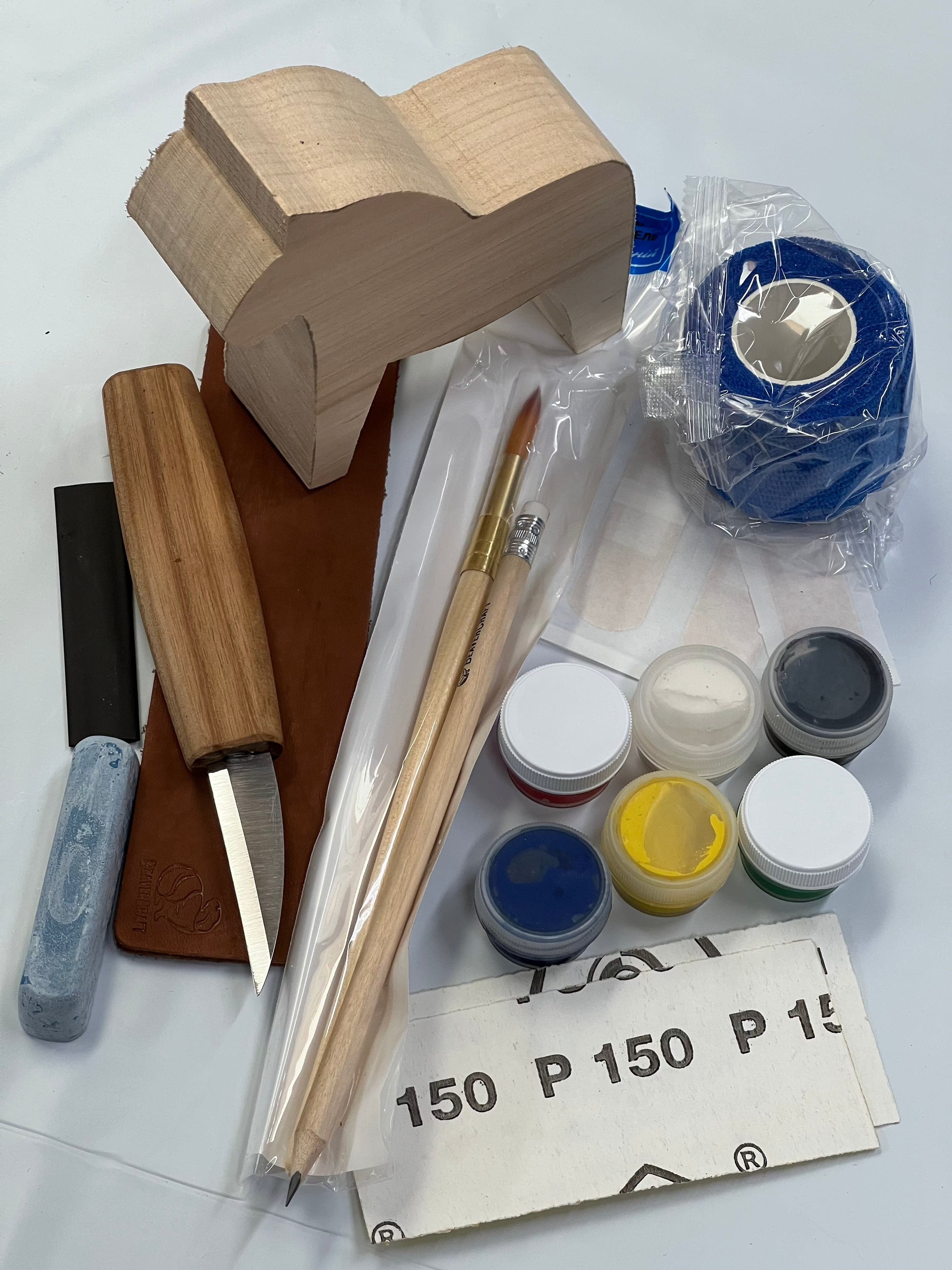Wood carving set DIY02 Horse