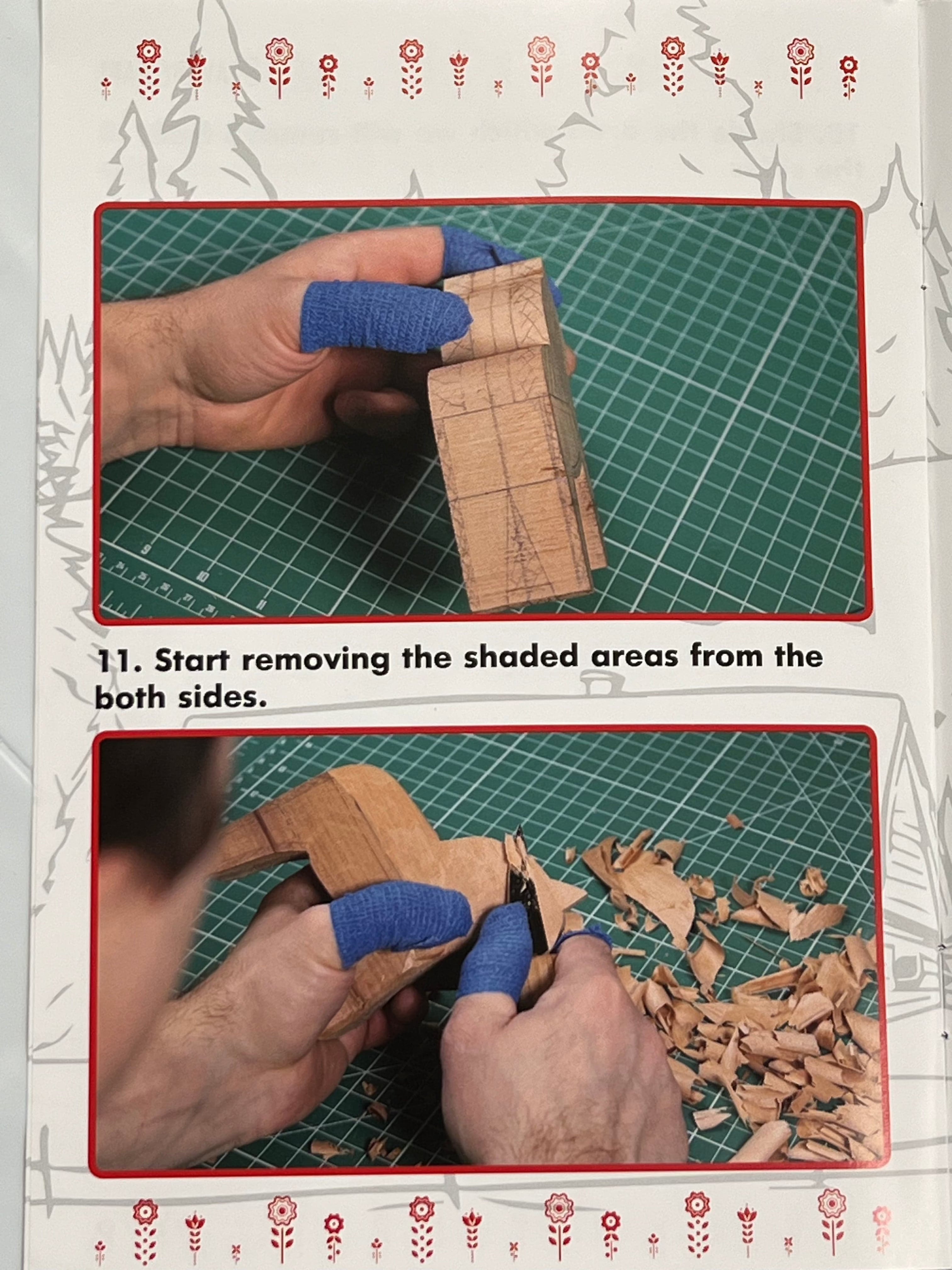 Wood carving set DIY02 Horse