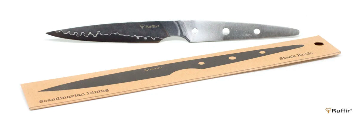 Raffir steakknivblad i VG10 3-lags stål med originalemballasje