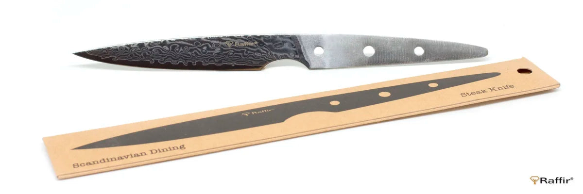 Raffir steakknivblad i VG10 67-lags damask med originalemballasje