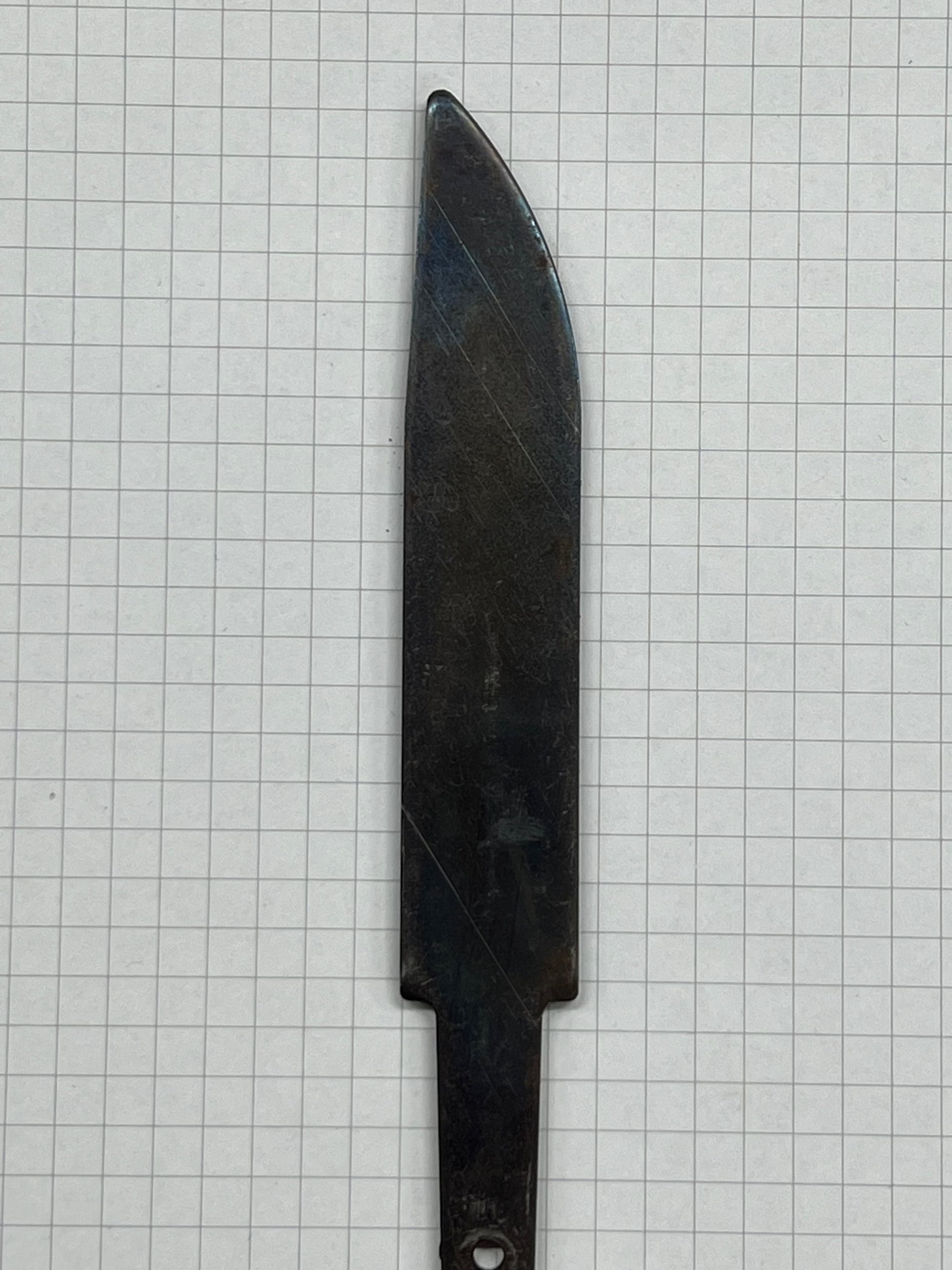 Knife blade blank 90mm Finished Hardened unsharpened
