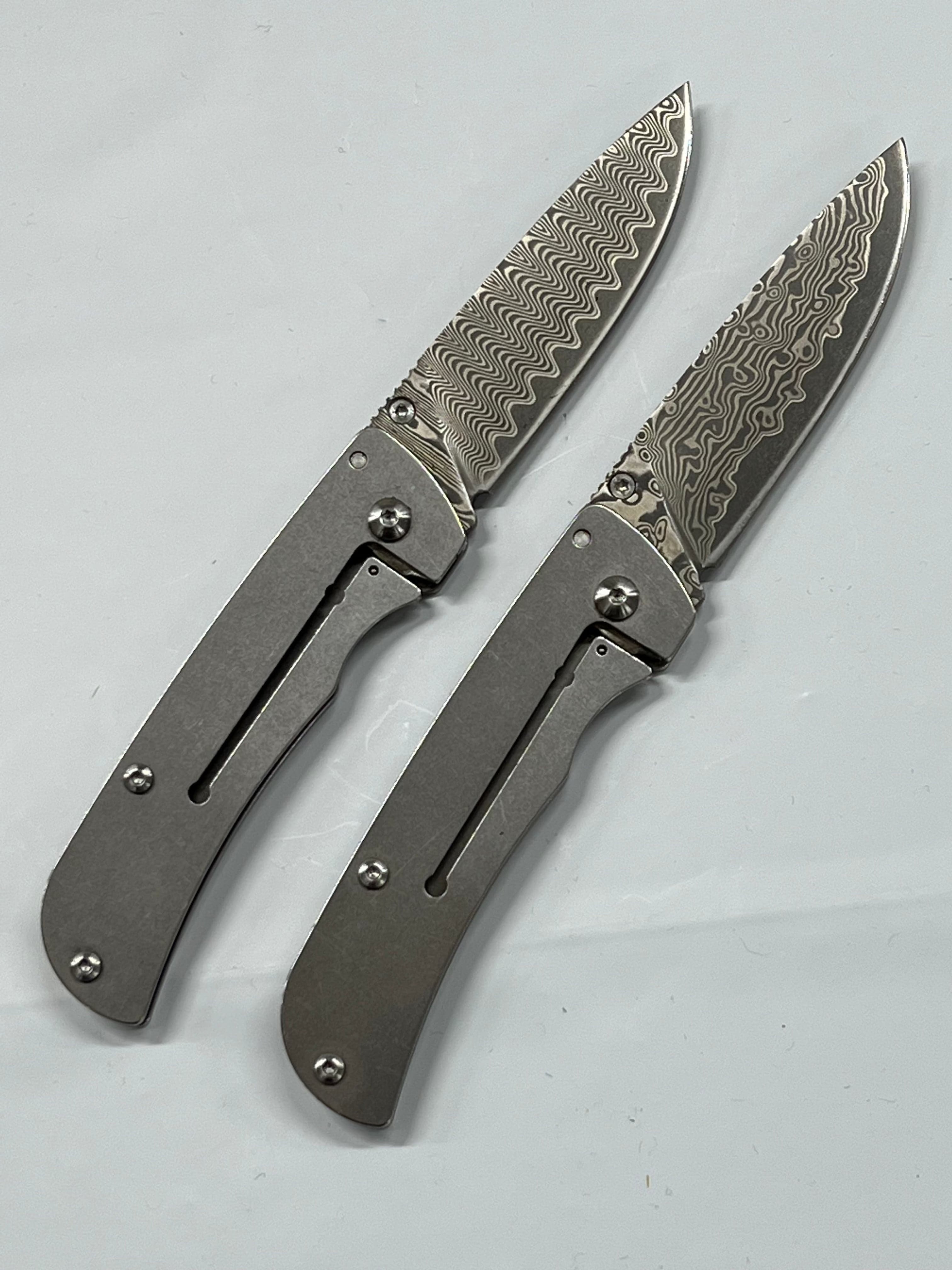 Gentleman Folding knife set Ladder damask