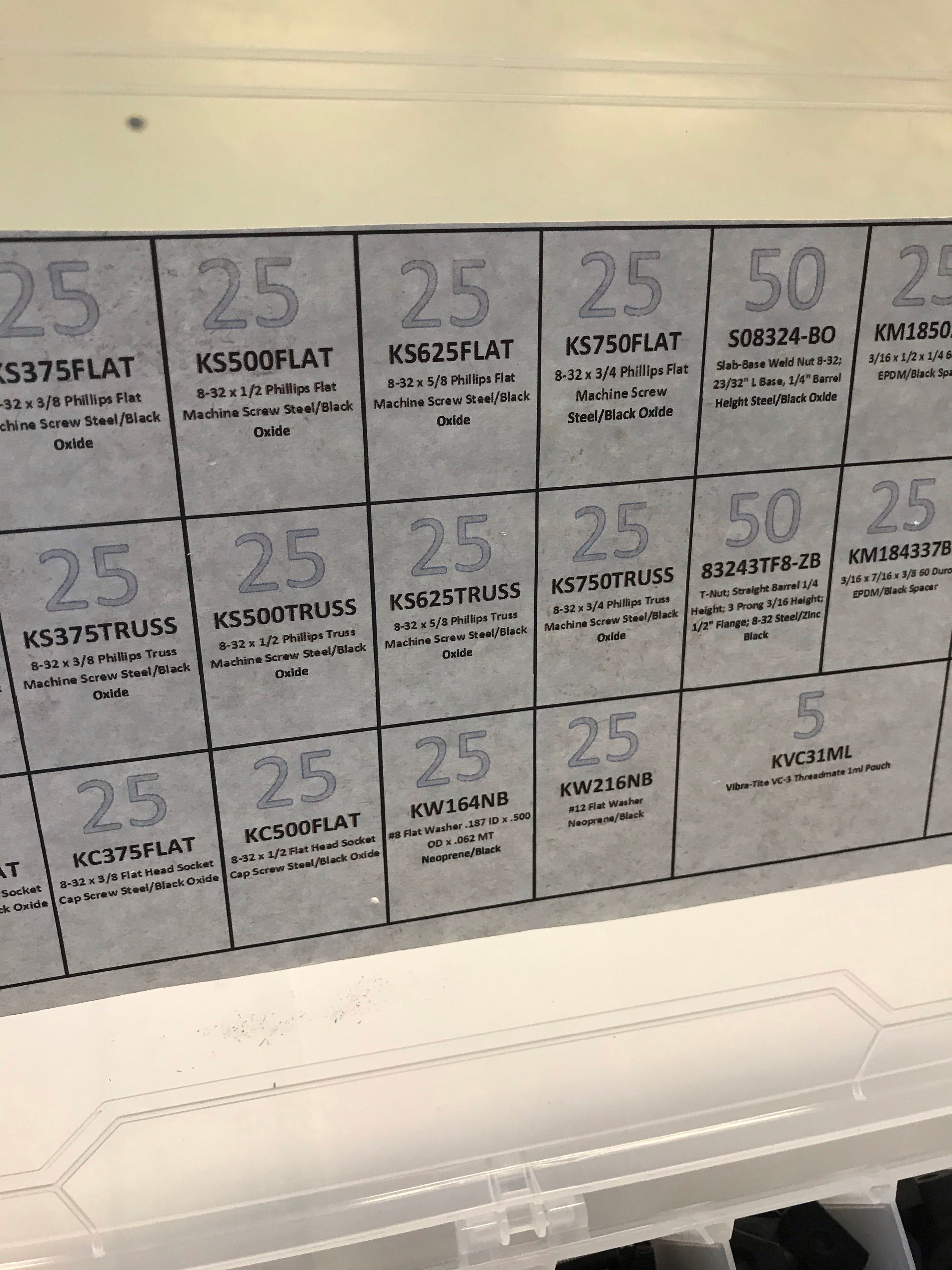 Hårdvarusats för Kydex-slidor