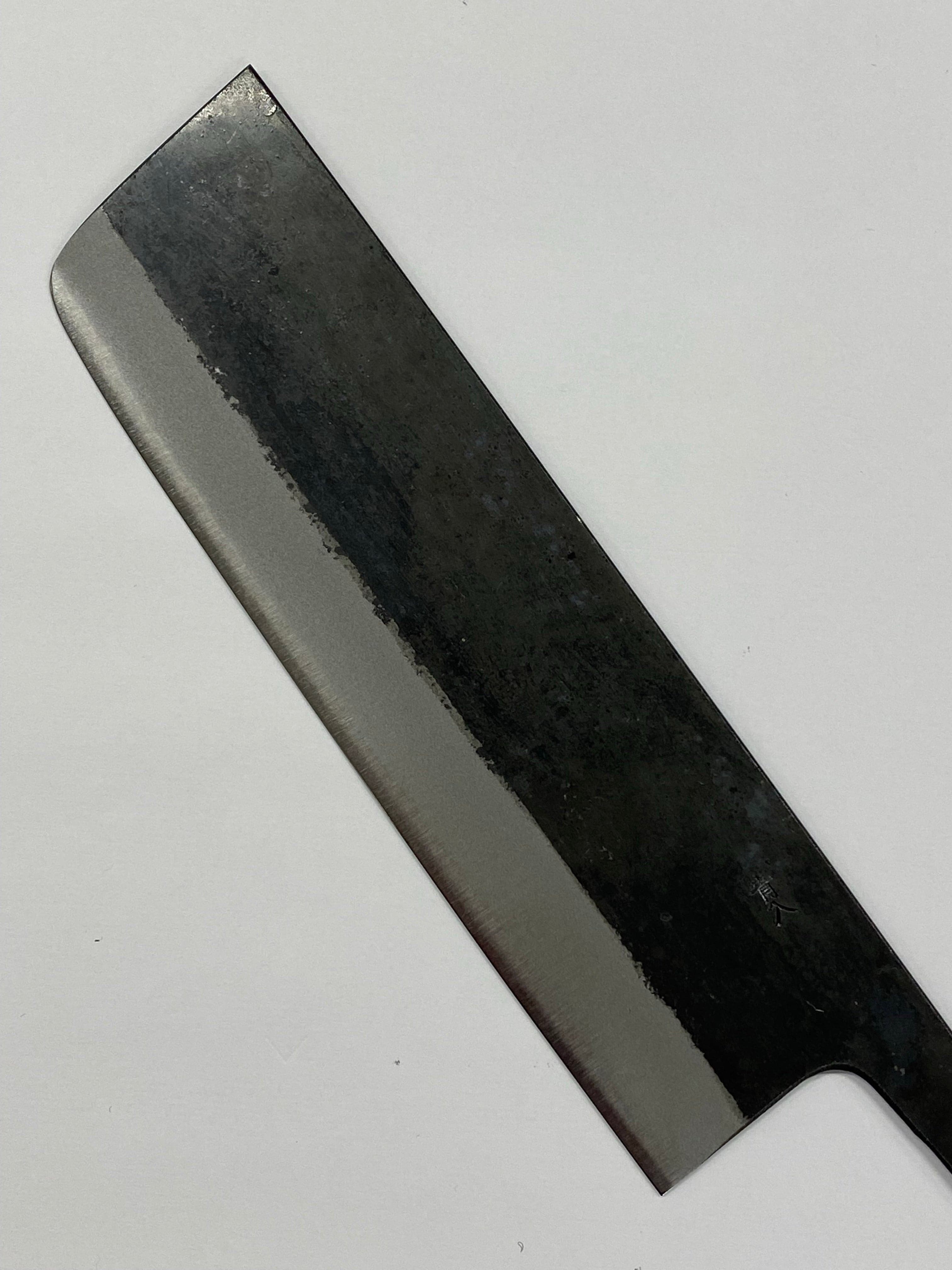 Nakiri 180 Blue 2 Japanese hand-forged knife blade
