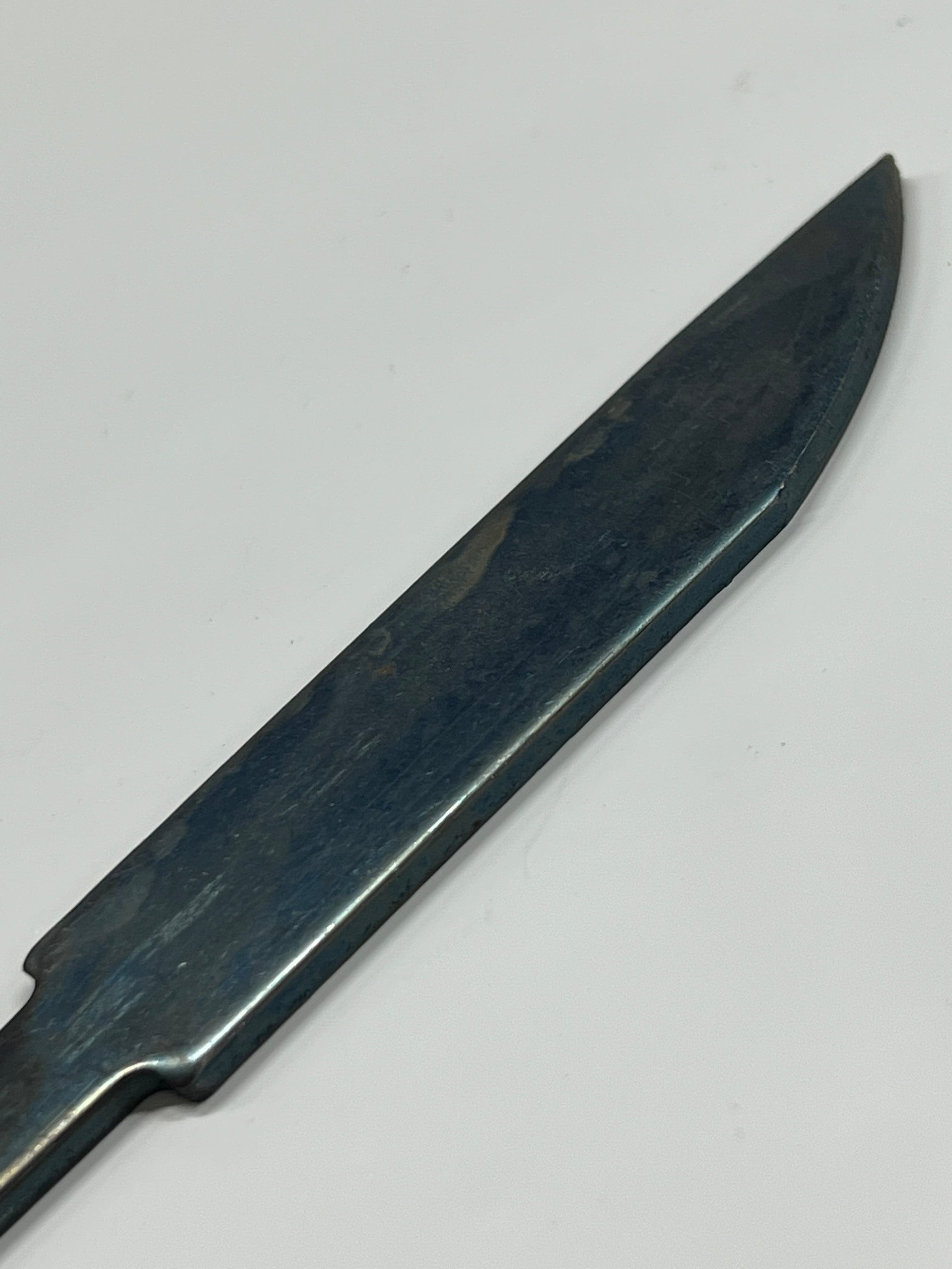 Knife blade blank 80mm Finished Hardened unsharpened