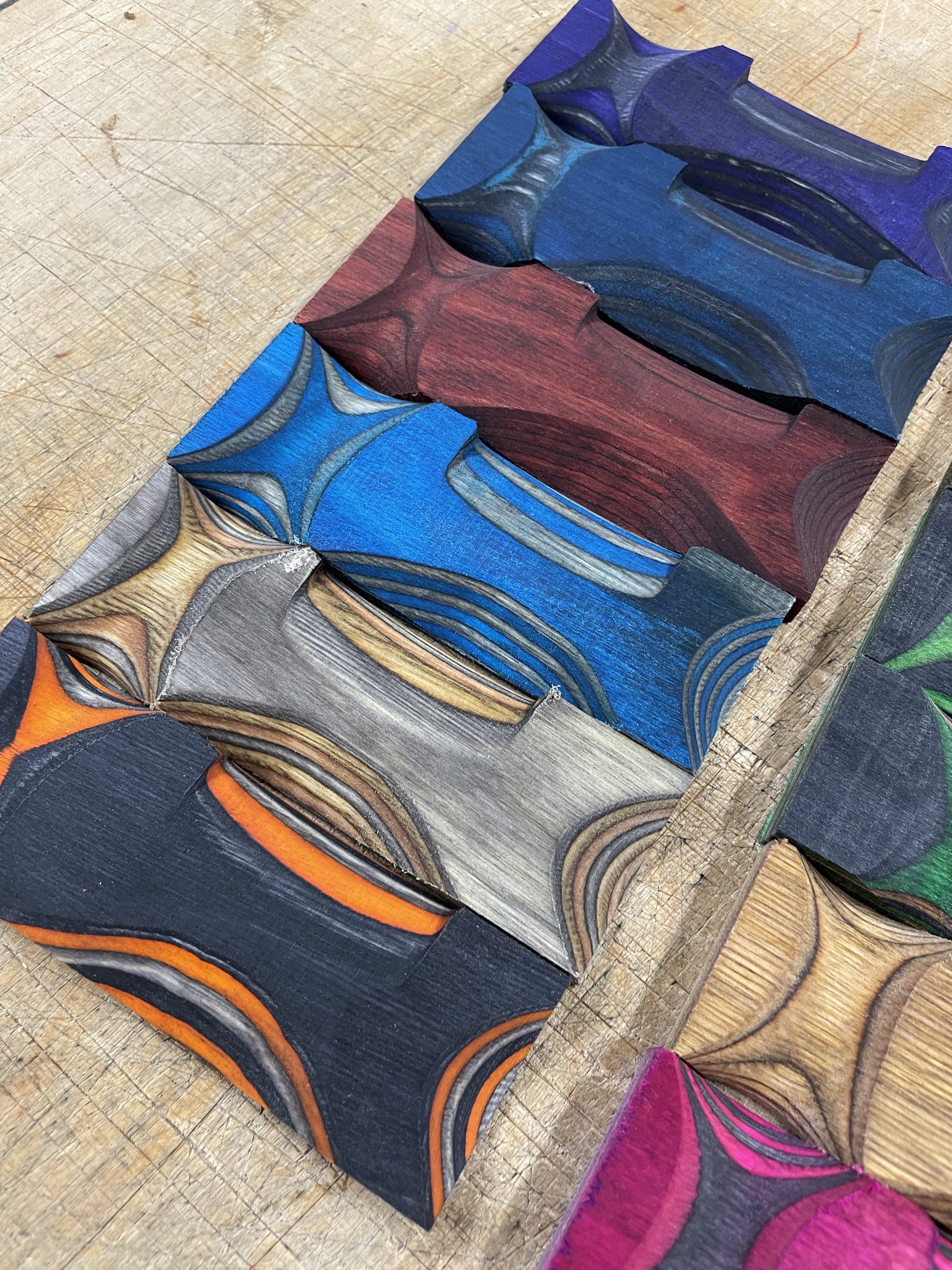 Lawood Plate - Laminated and colored shank blank