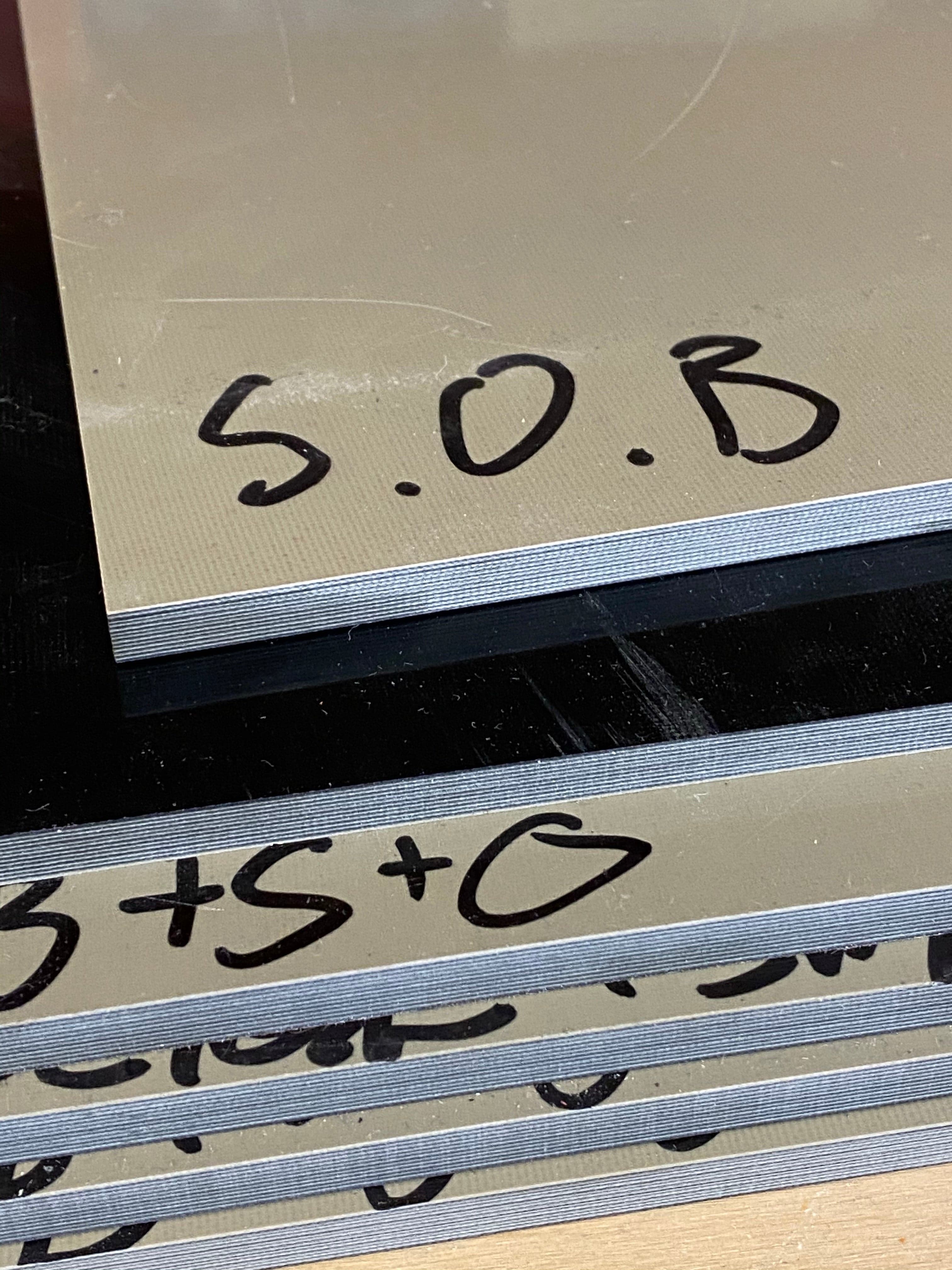 G10 plate 140x400 - Choose colour/style