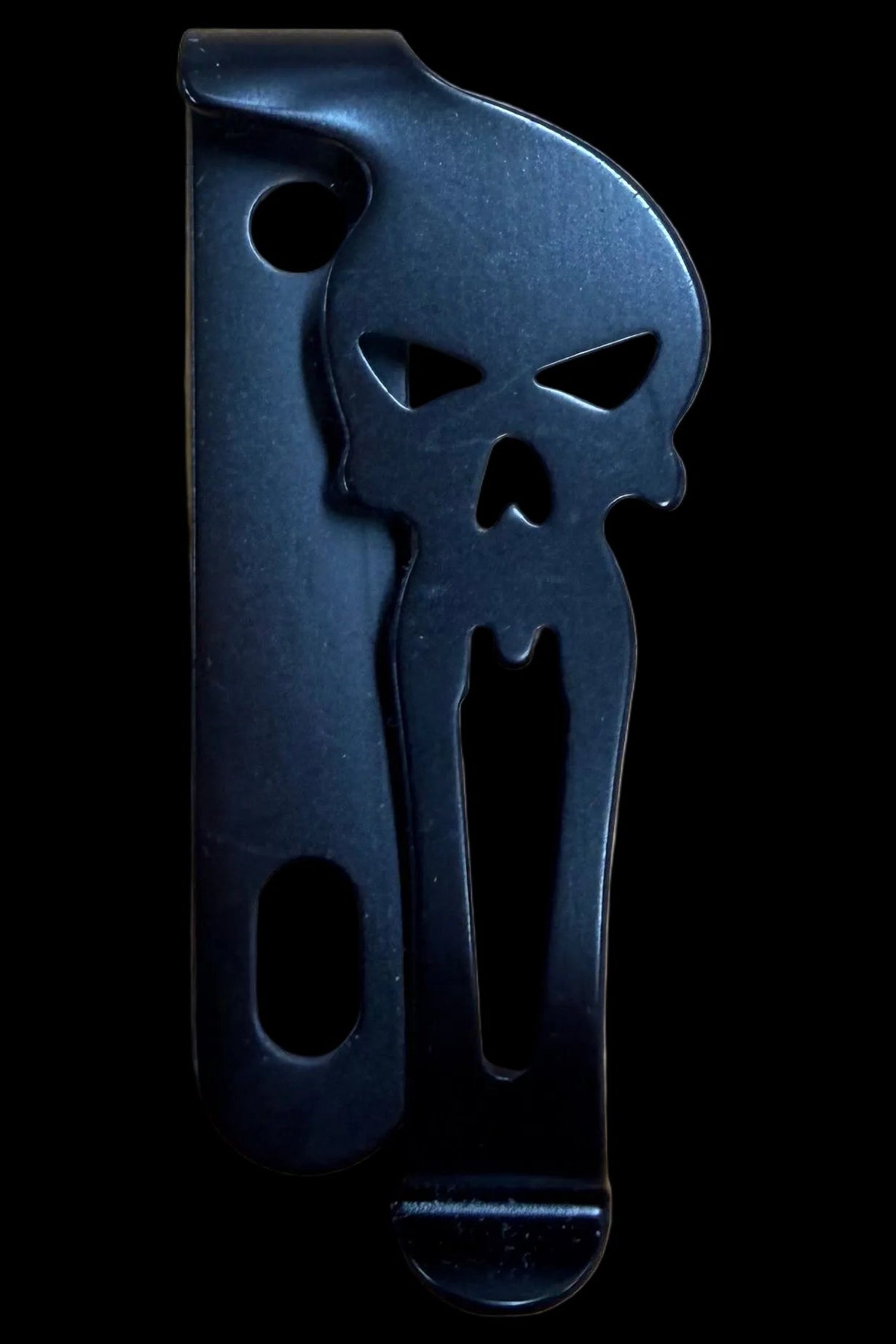 Belteklips i stål - Skull