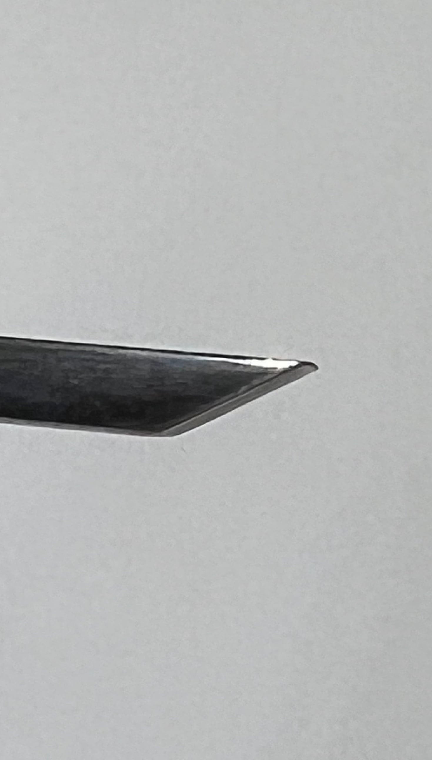 Wood carving iron 75x1mm straight flat chisel P1/01 w/ball handle
