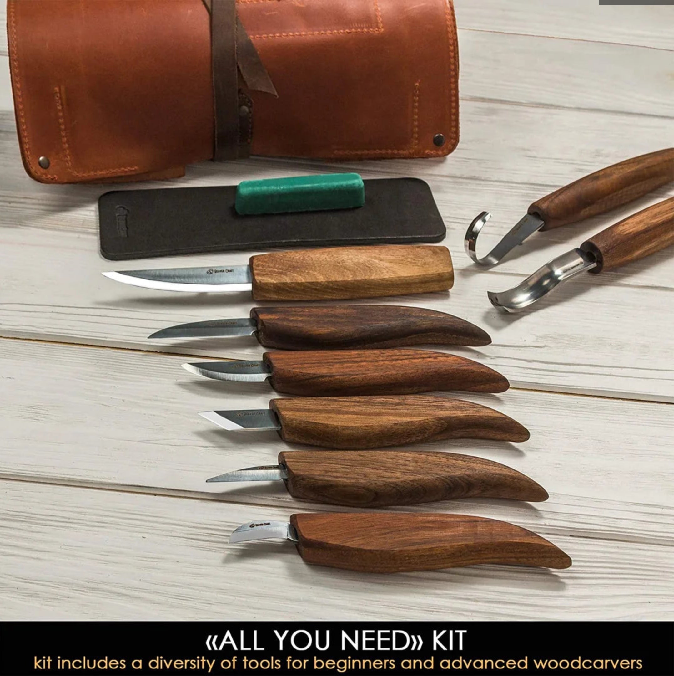 Leather Wood Carving Set S18X Beaver Craft