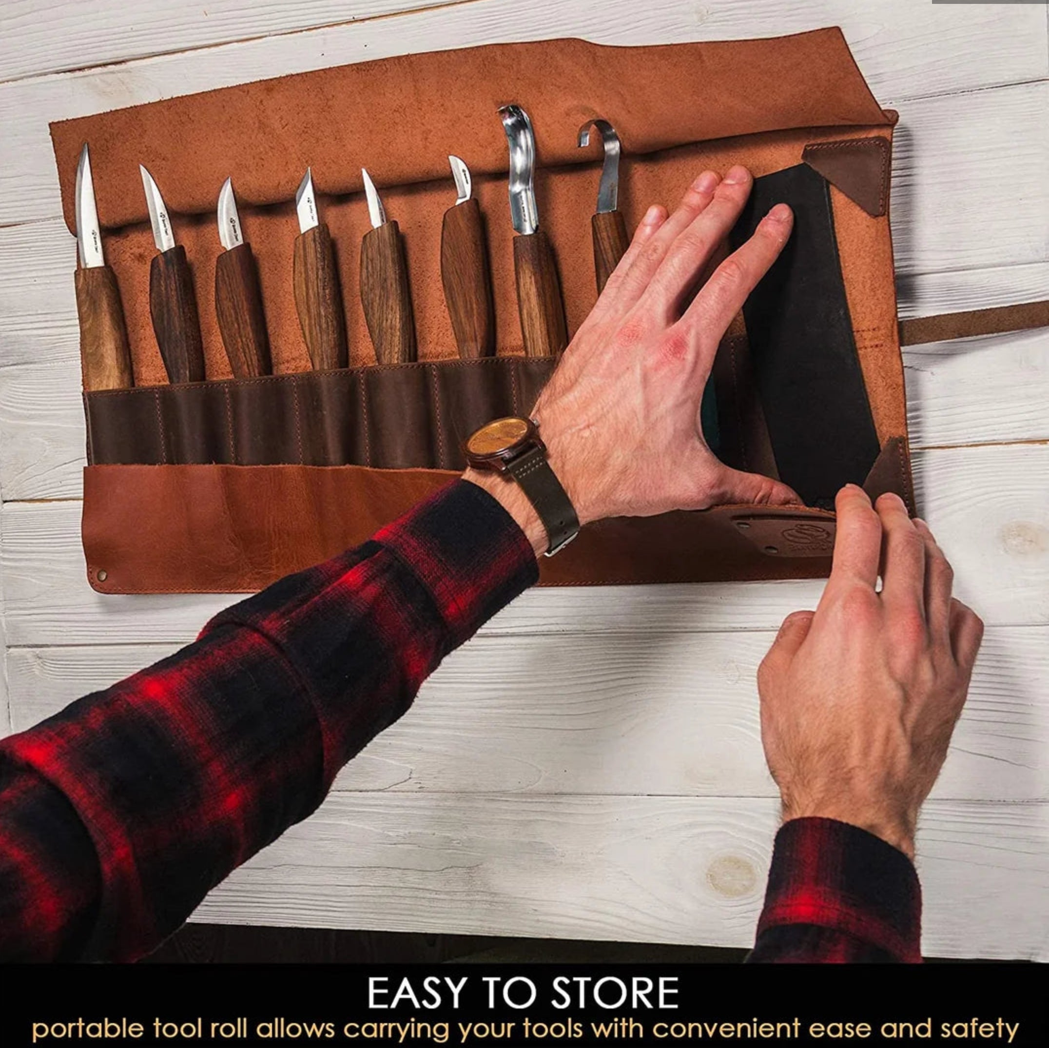 Leather Wood Carving Set S18X Beaver Craft