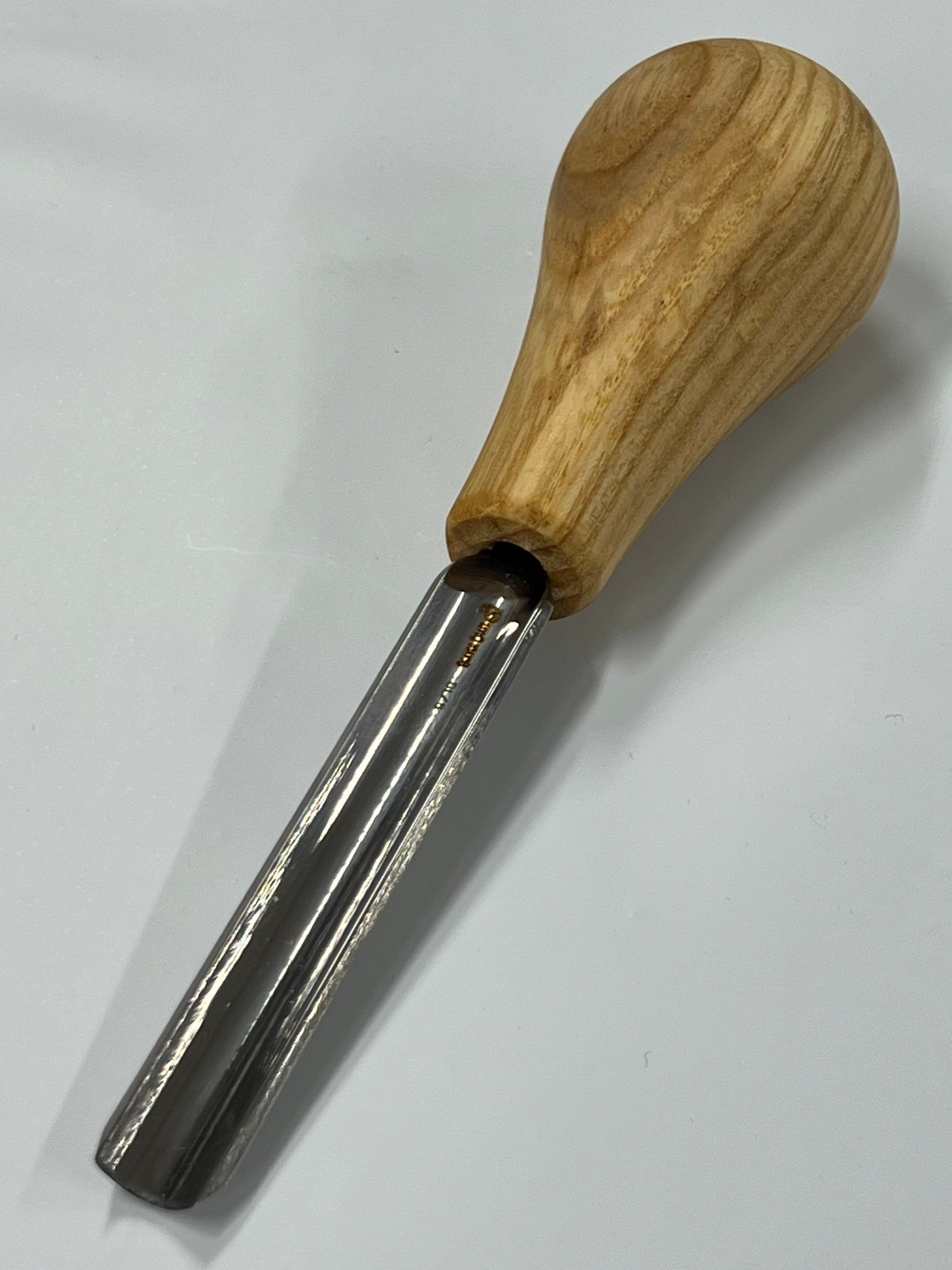 Träsniderijärn 75x10mm rak rundad mejsel P9/10 med kulhandtag