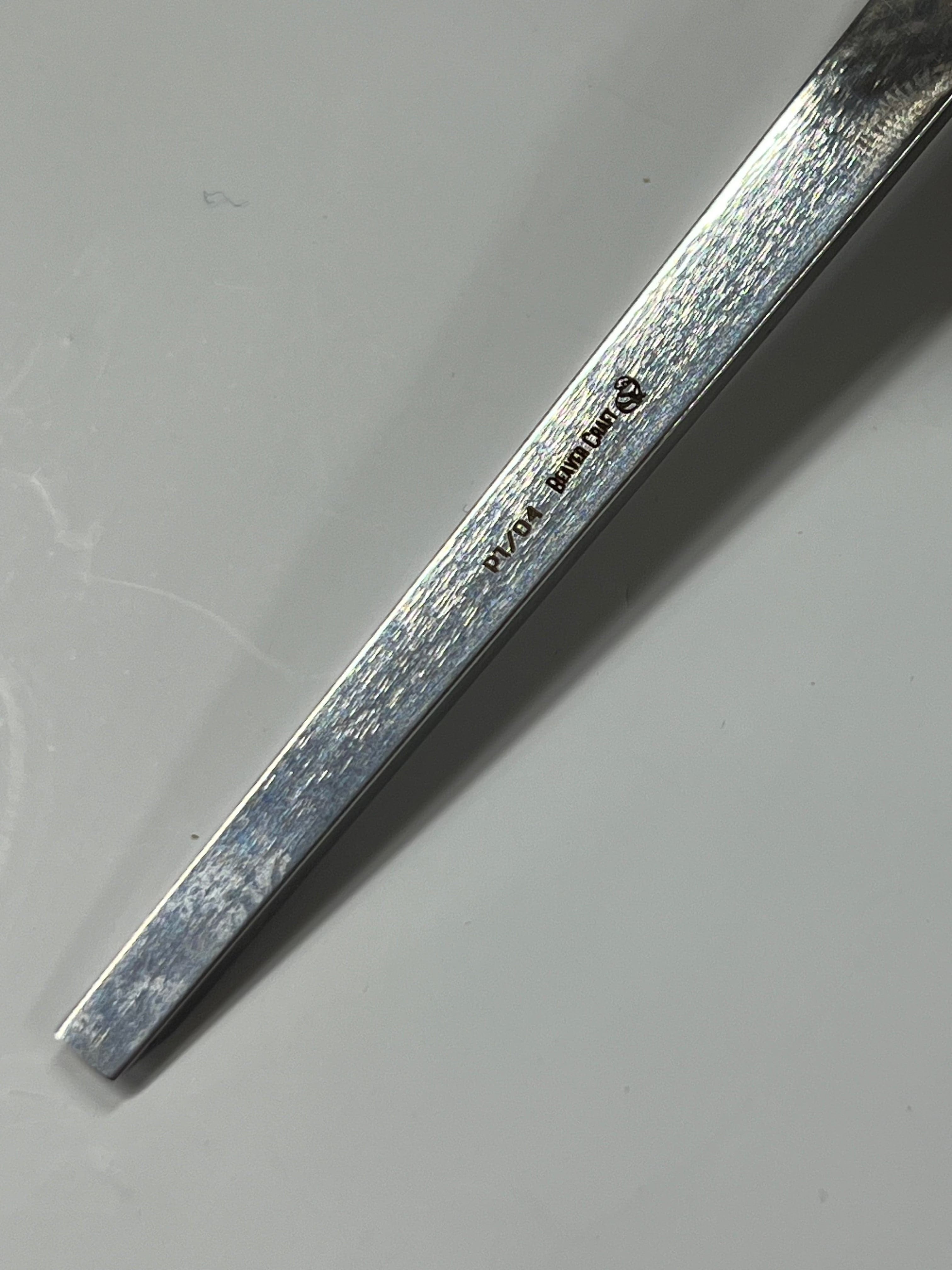 Wood carving iron 75x4mm straight flat chisel P1/04 w/ball handle